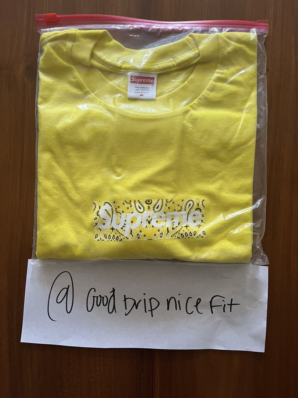 シュプリーム Bandana Box Logo Tee Yellow 【公式通販】