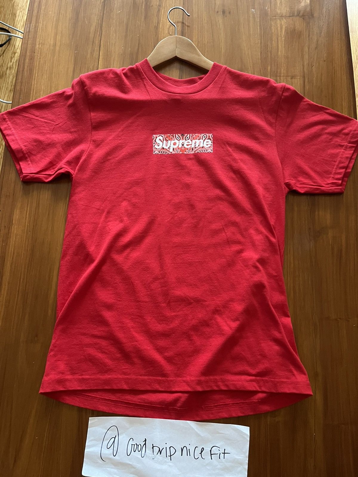 Supreme Bandana Box Logo Tee Red