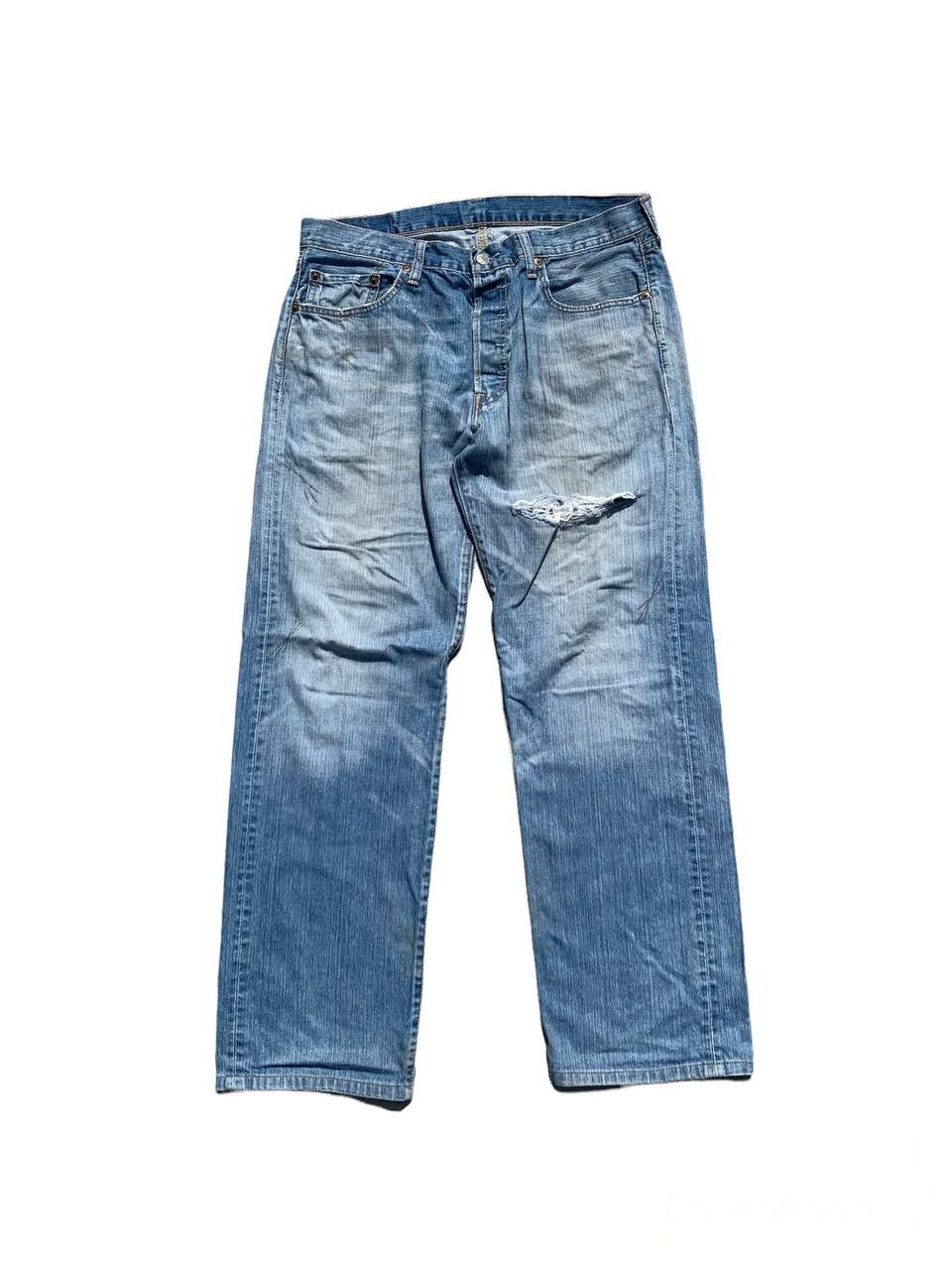 Levi's Vintage Levis 501 Japan Washed Distressed Denim Jeans Size US 34 / EU 50 - 1 Thumbnail