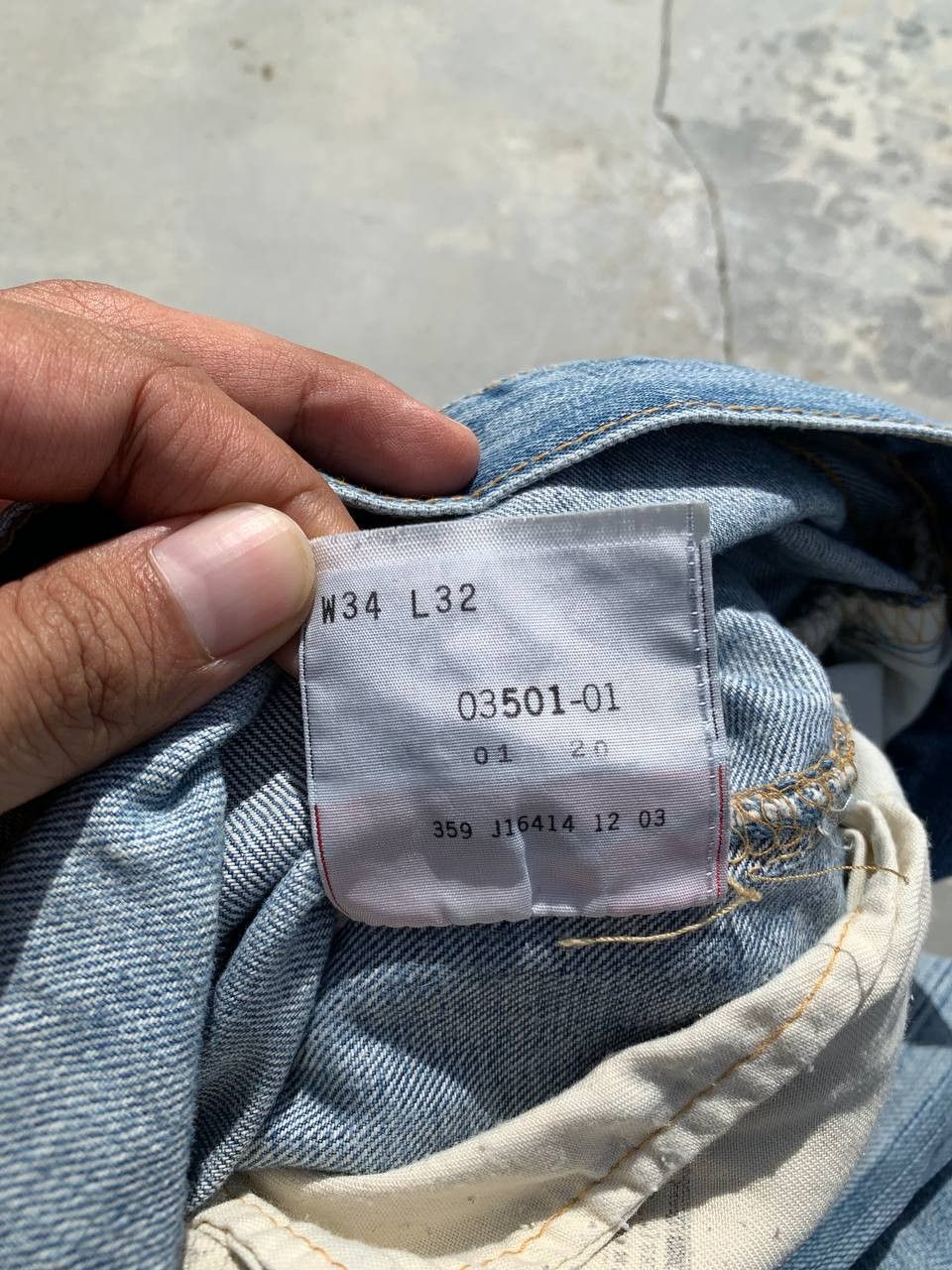 Levi's Vintage Levis 501 Japan Washed Distressed Denim Jeans Size US 34 / EU 50 - 11 Thumbnail