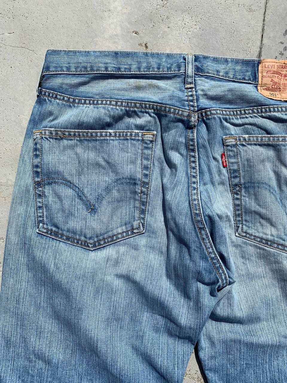 Levi's Vintage Levis 501 Japan Washed Distressed Denim Jeans Size US 34 / EU 50 - 9 Thumbnail