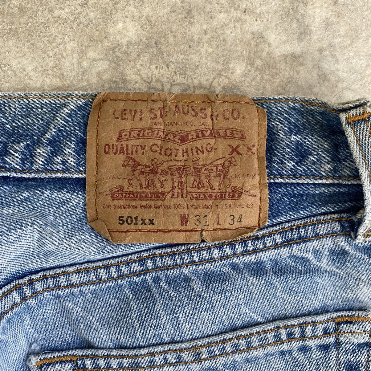 Levi's Vintage 90’s Levis 501 Stonewashed Blue Ripped Jeans Size US 29 - 20 Thumbnail