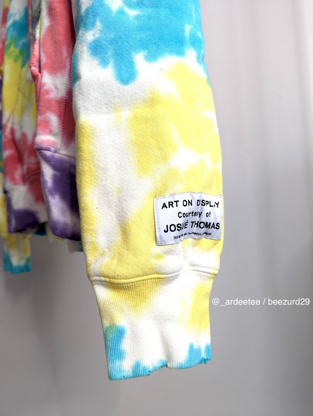 Gallery Dept. *NEW* TIE DYE DISTRESSED PEACE HOODIE M Size US M / EU 48-50 / 2 - 6 Thumbnail
