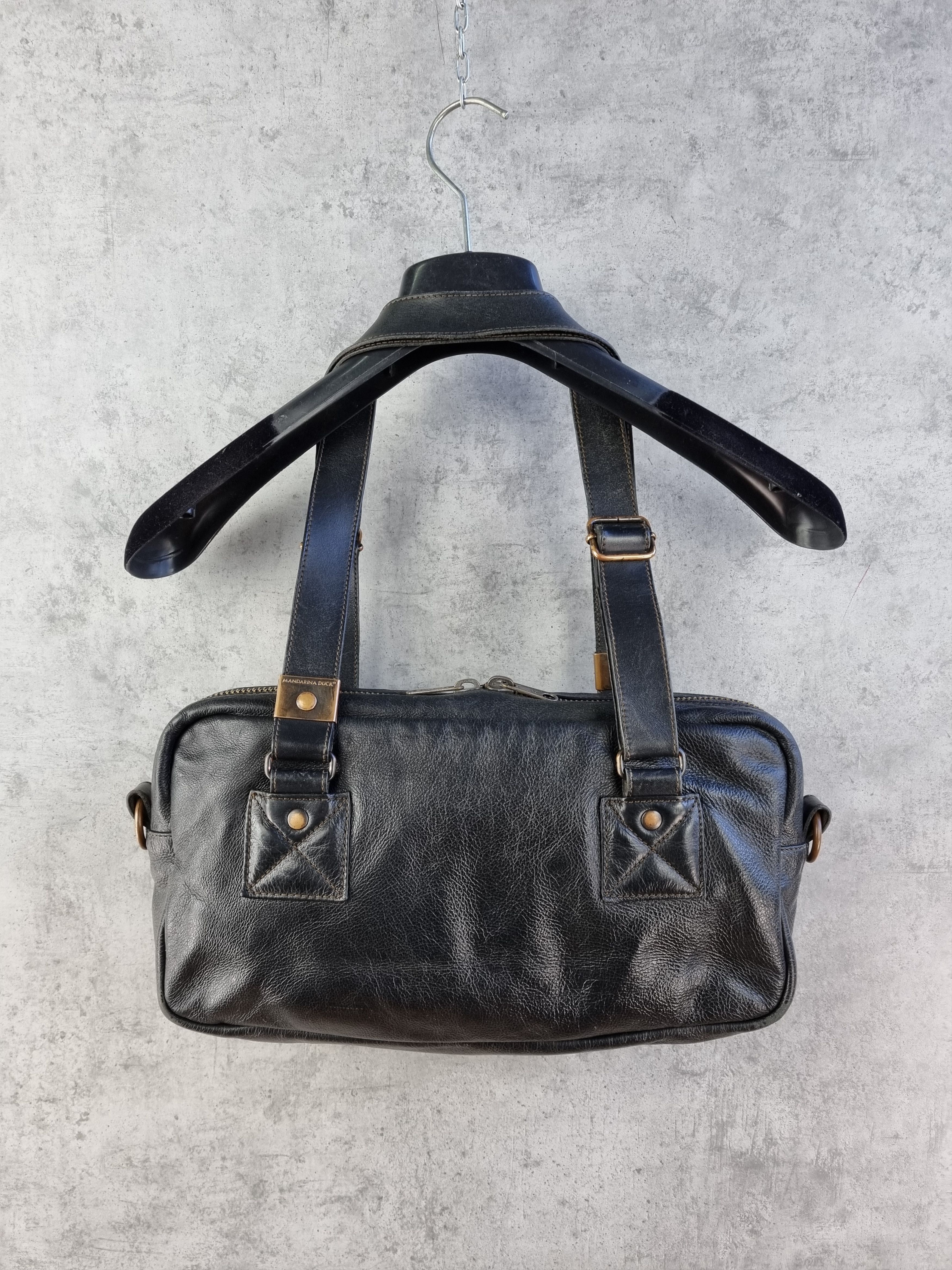 Genuine Leather × Mandarina Duck Rare Mandarina Duck Leather Bag Size ONE SIZE - 2 Thumbnail