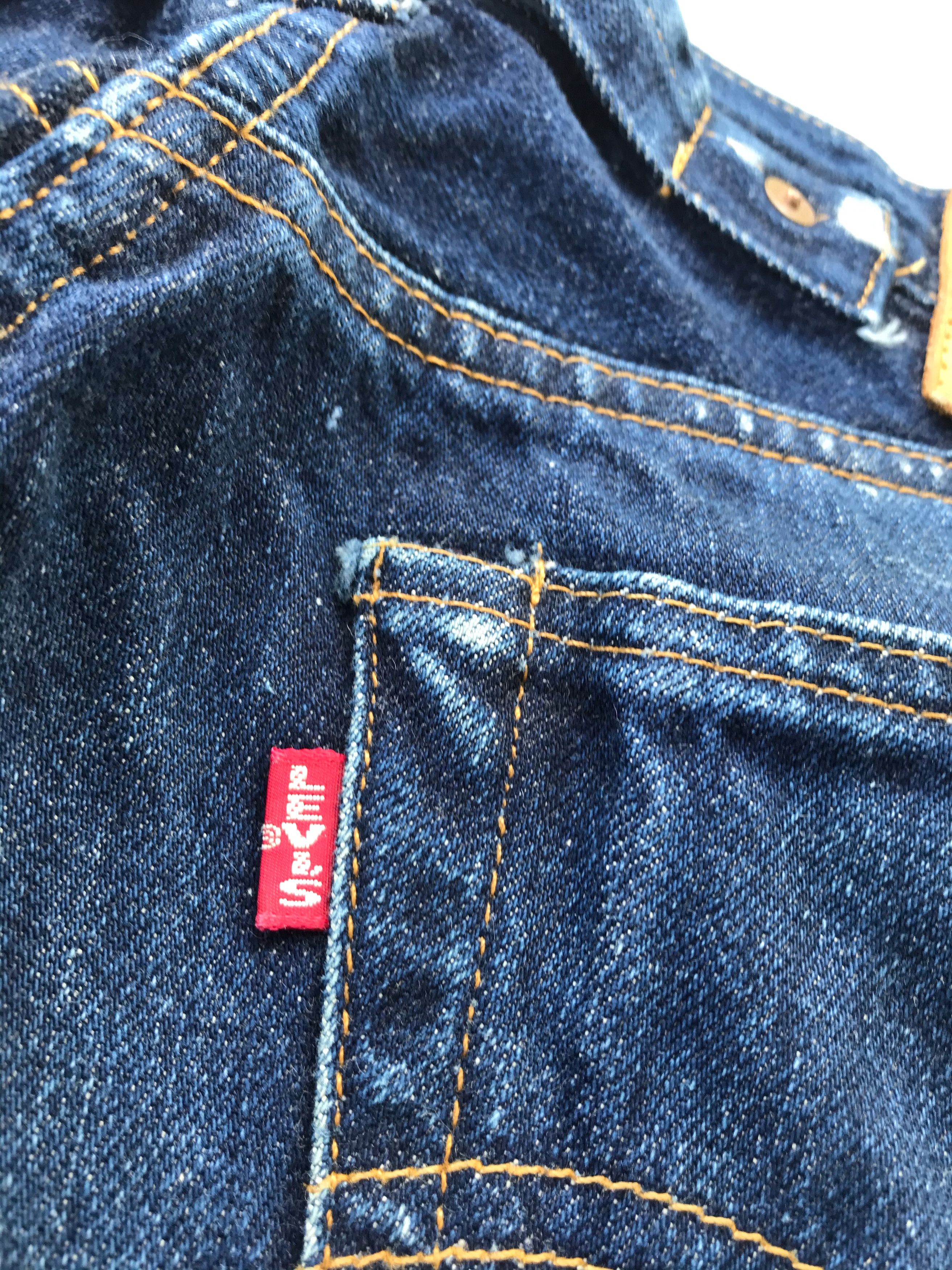 Levi's Vintage 80s Levi's 201xx buckle back dark blue denim jeans Size US 28 / EU 44 - 4 Thumbnail
