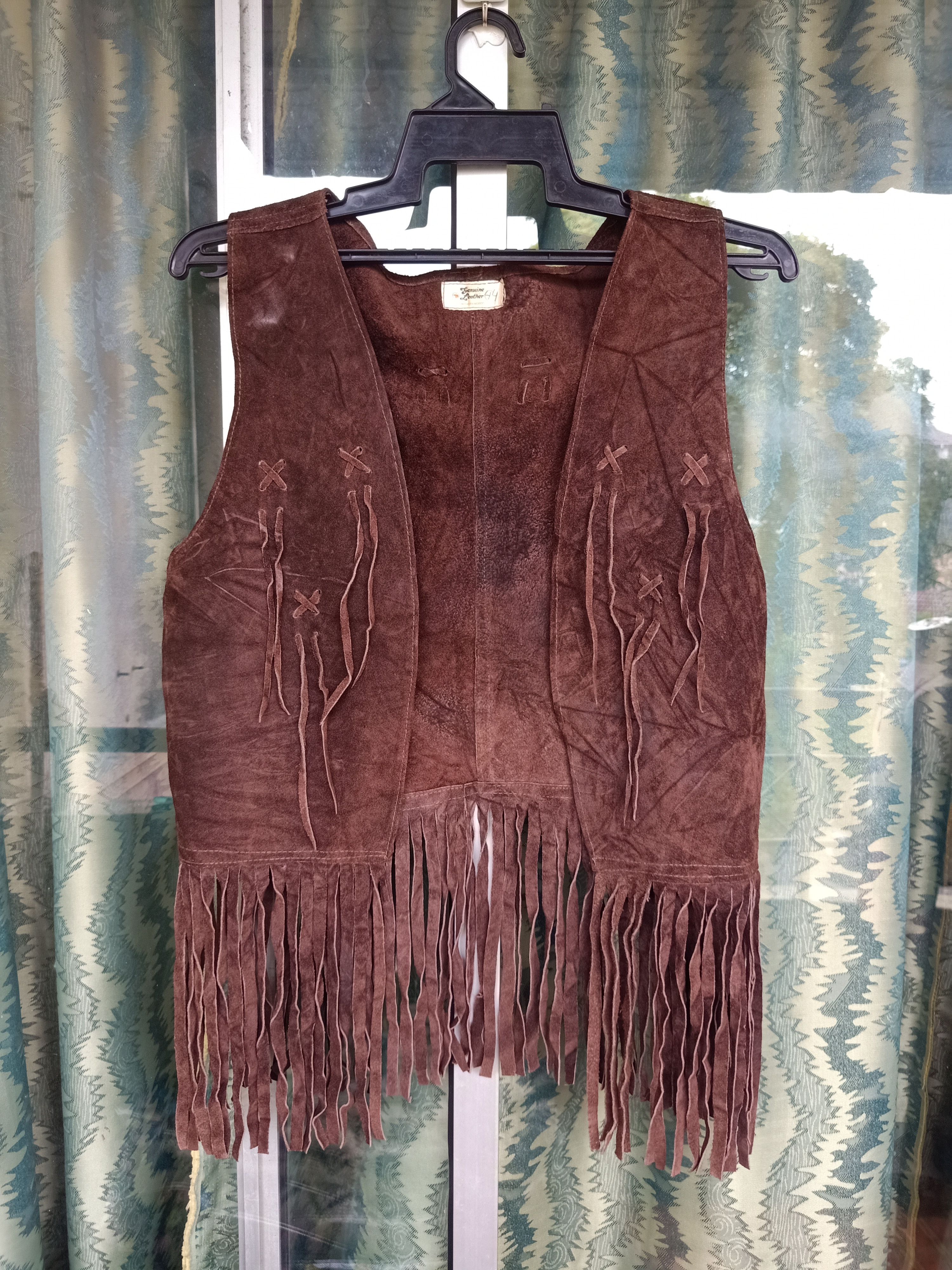 image of Leather Jacket x Traditional Weatherwear Mariacahi Leather Vest, Men's (Size Medium)
