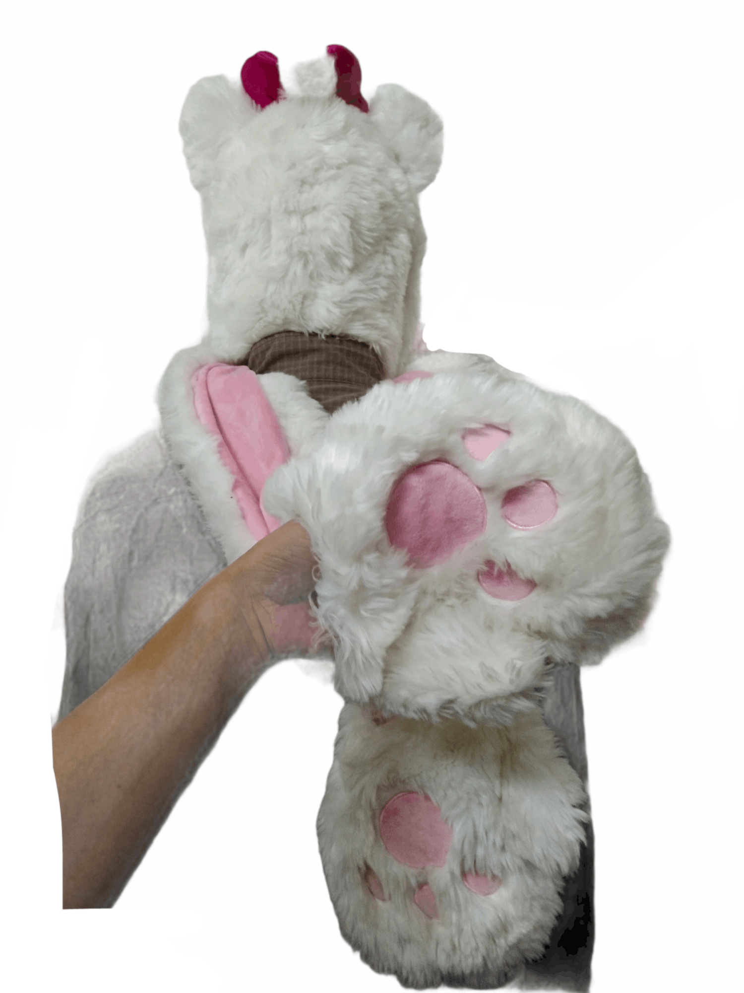 Disney × Japanese Brand FAUX FUR DISNEY CHARACTER HAT SCARFT Size ONE SIZE - 19 Thumbnail