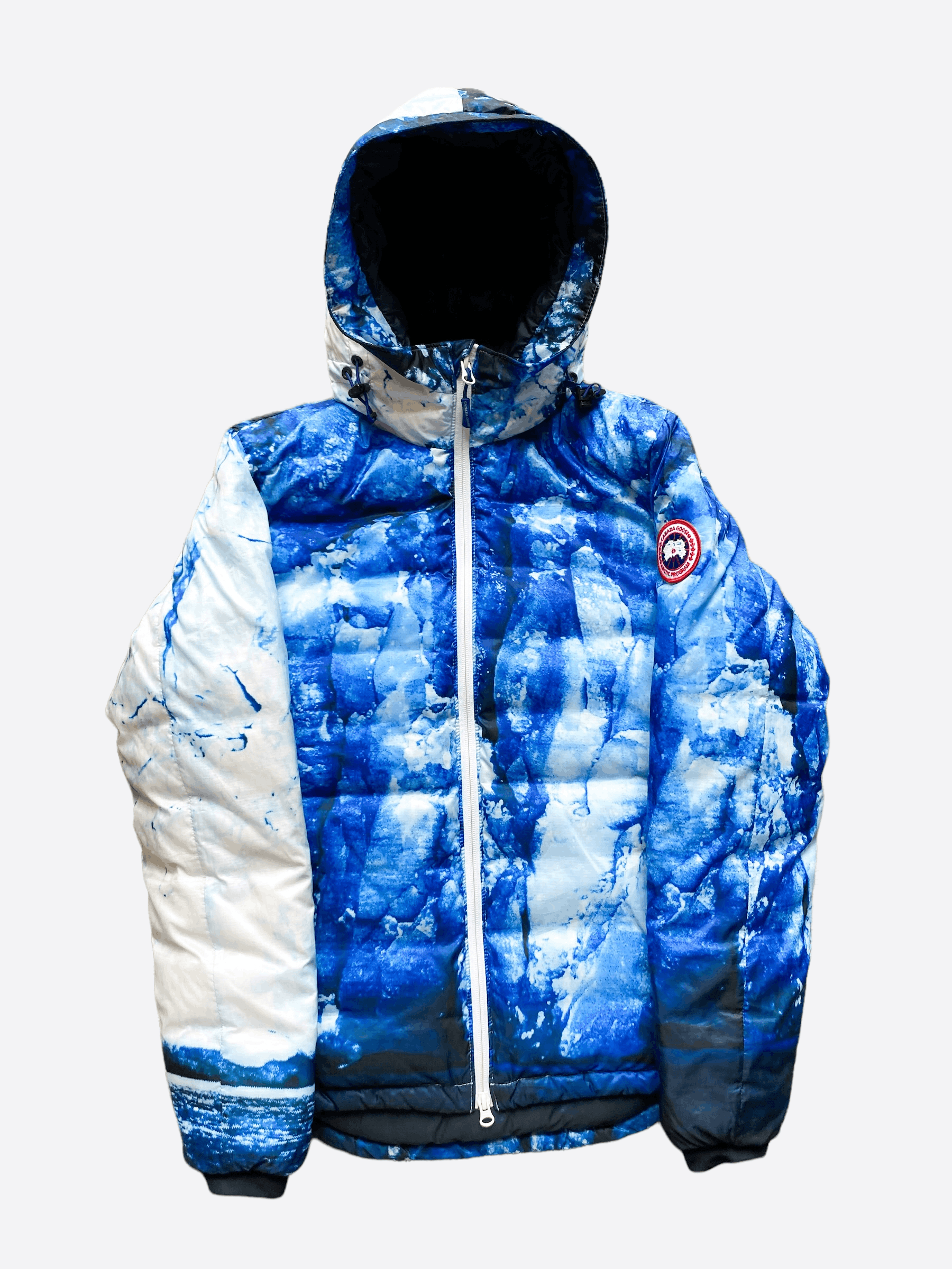 image of Canada Goose Blue Glacier Camp Hooded Women's Jacket (Size Medium)