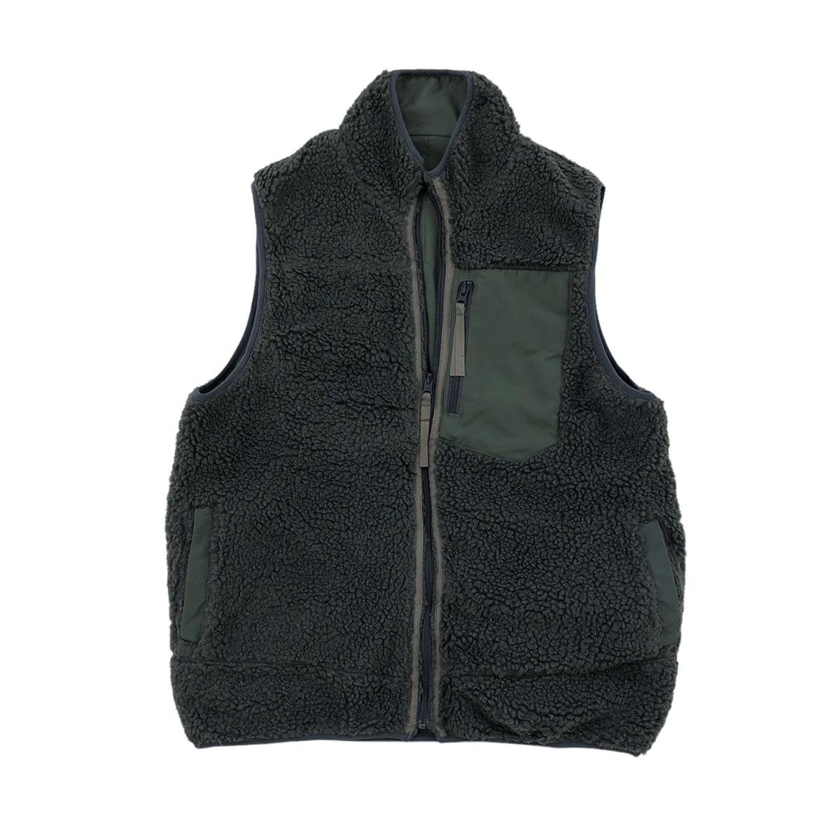 Japanese Brand Houston Reversible Fleece Military Vest Jacket Size US L / EU 52-54 / 3 - 6 Thumbnail