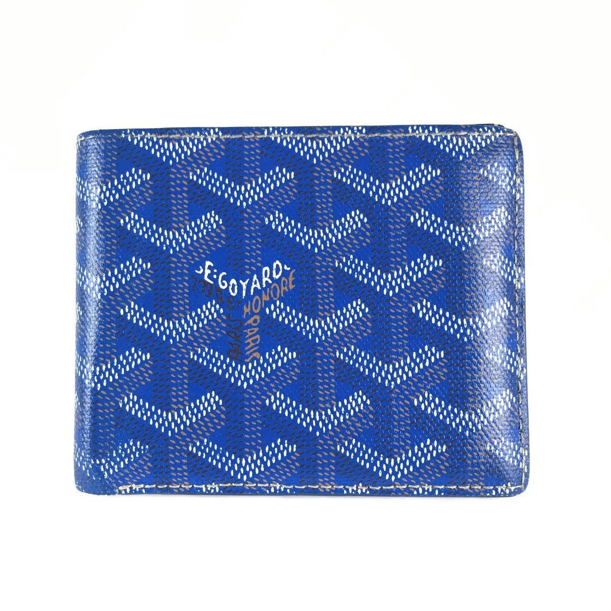 Goyard 2017 GOYARD VICTOIRE BIFOLD WALLET BLUE Grailed