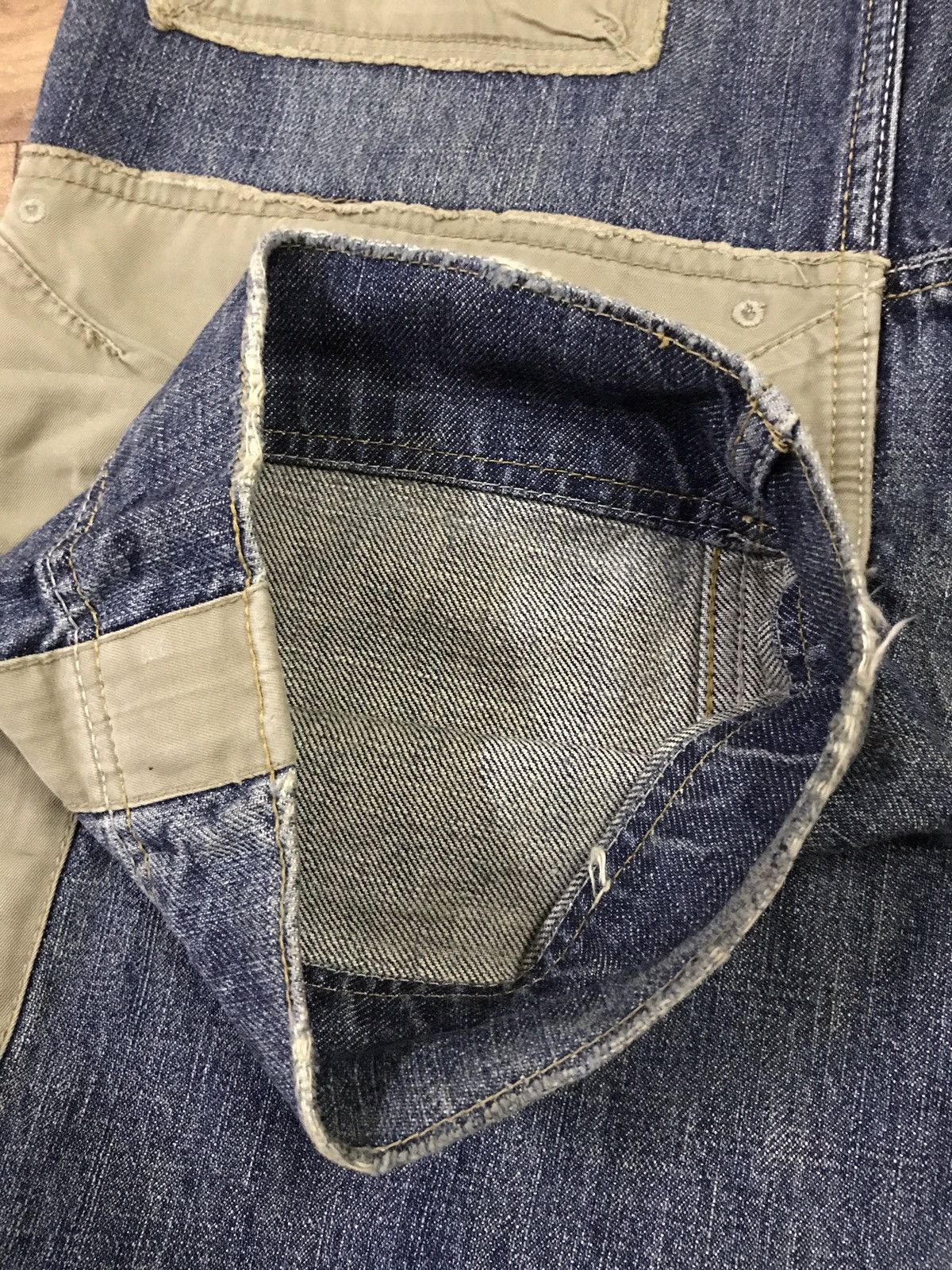 Number (N)ine × Undercover Japanese Brand Comme Ca Du Mode Hybrid Denim Kapital Stye Size US 30 / EU 46 - 8 Thumbnail
