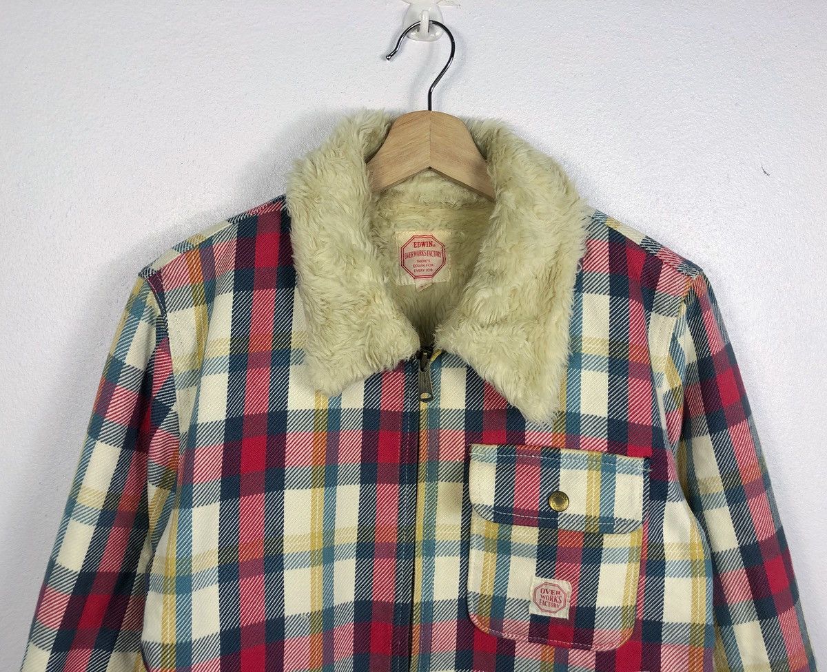 Edwin Vintage Edwin Over Works Factory Faux Fur Shearling Jacket Size US M / EU 48-50 / 2 - 2 Thumbnail