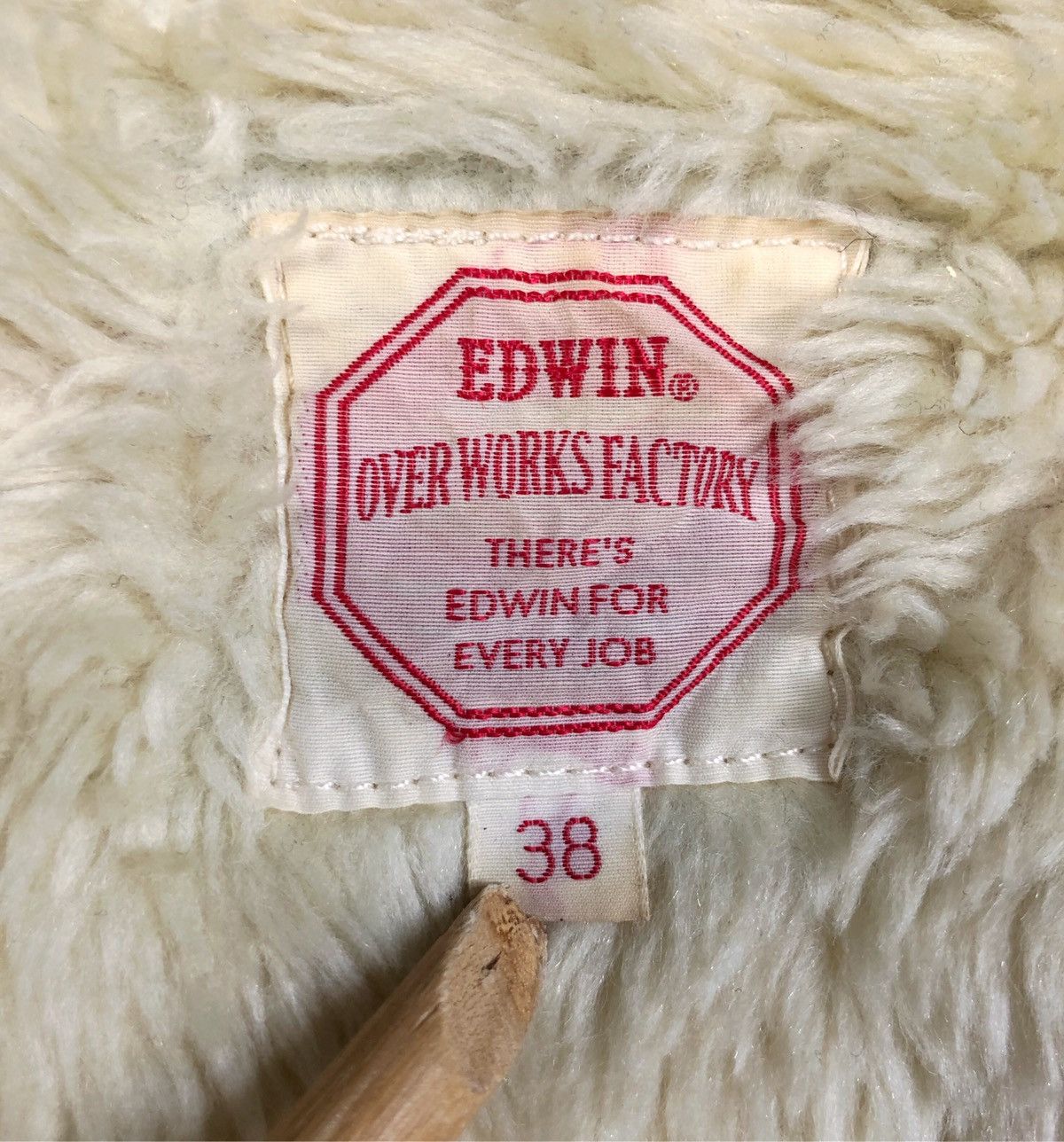 Edwin Vintage Edwin Over Works Factory Faux Fur Shearling Jacket Size US M / EU 48-50 / 2 - 11 Thumbnail