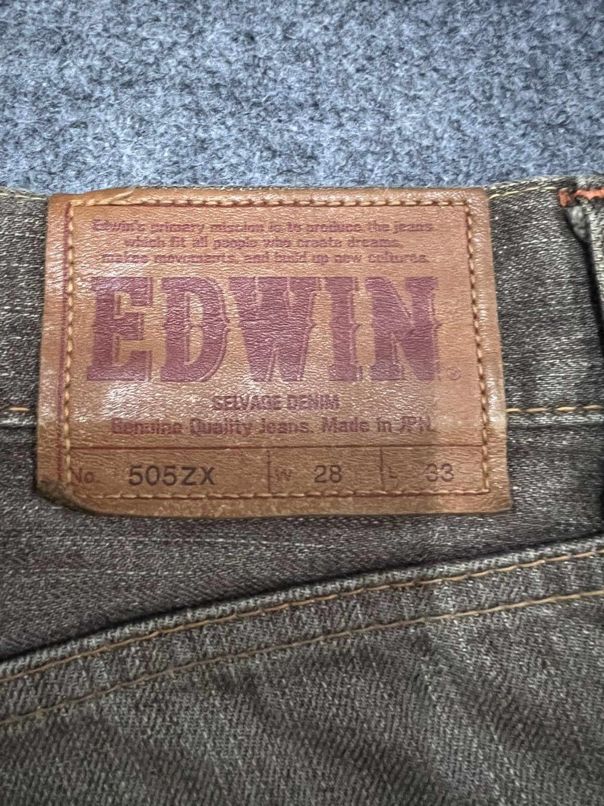 Edwin × Japanese Brand Vintage Edwin 505zx Selvage Distressed Denim Size US 31 - 8 Thumbnail