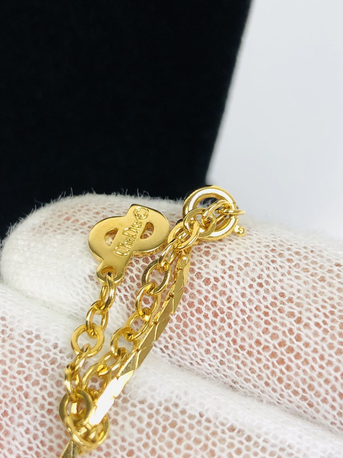 Dior Dior encrusted logo necklace Size ONE SIZE - 4 Thumbnail