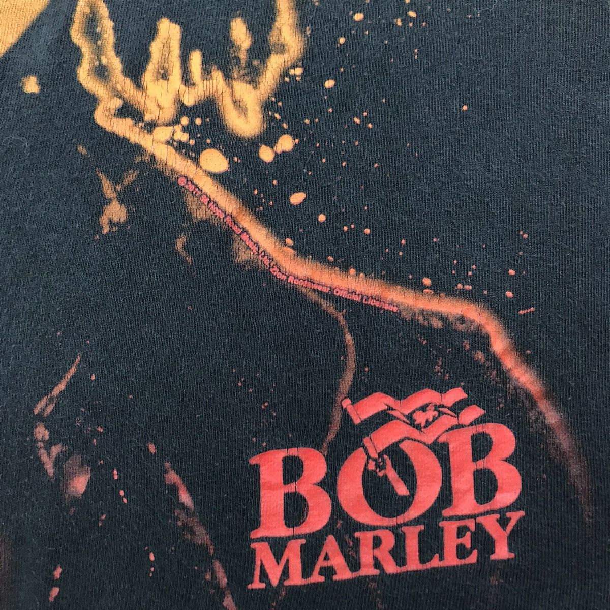 Band Tees × Bob Marley × Vintage Vintage BOB MARLEY rasta overprinted t-shirt Size US XXL / EU 58 / 5 - 4 Thumbnail