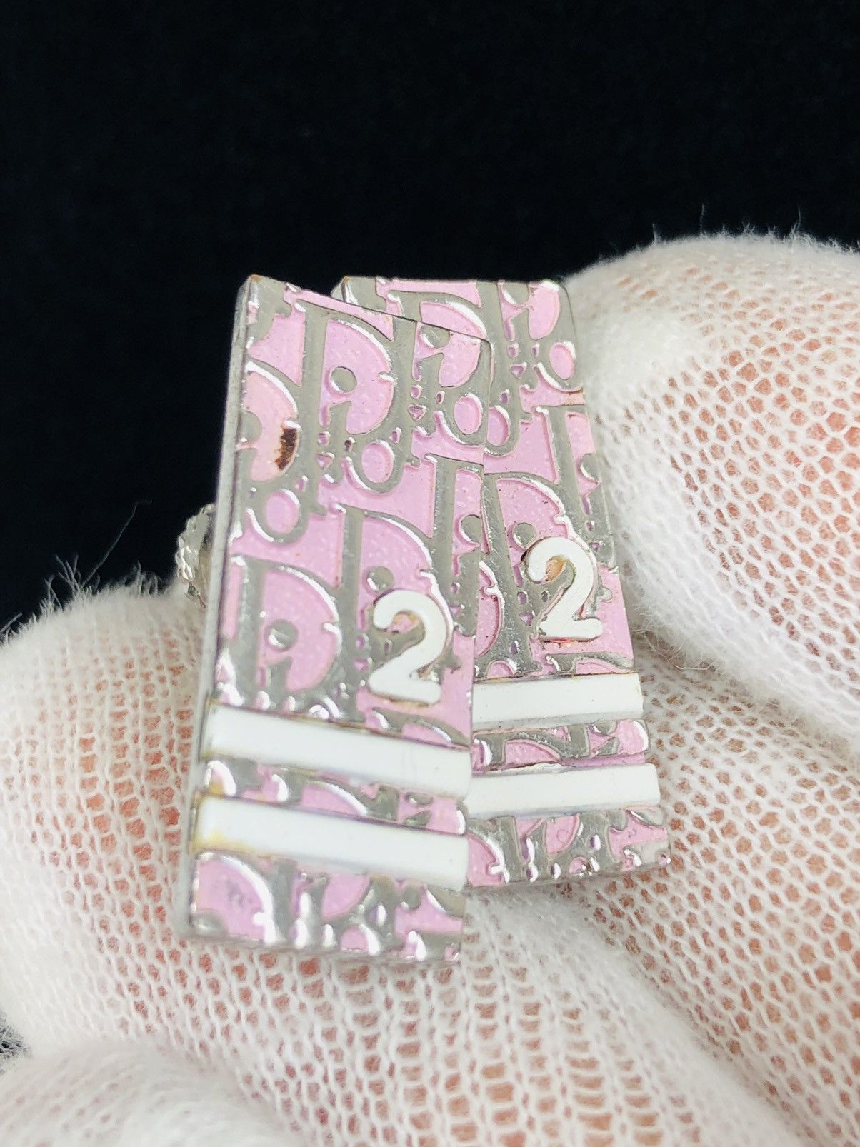 Dior Dior pink trotter 2 clip on earrings Size ONE SIZE - 2 Thumbnail