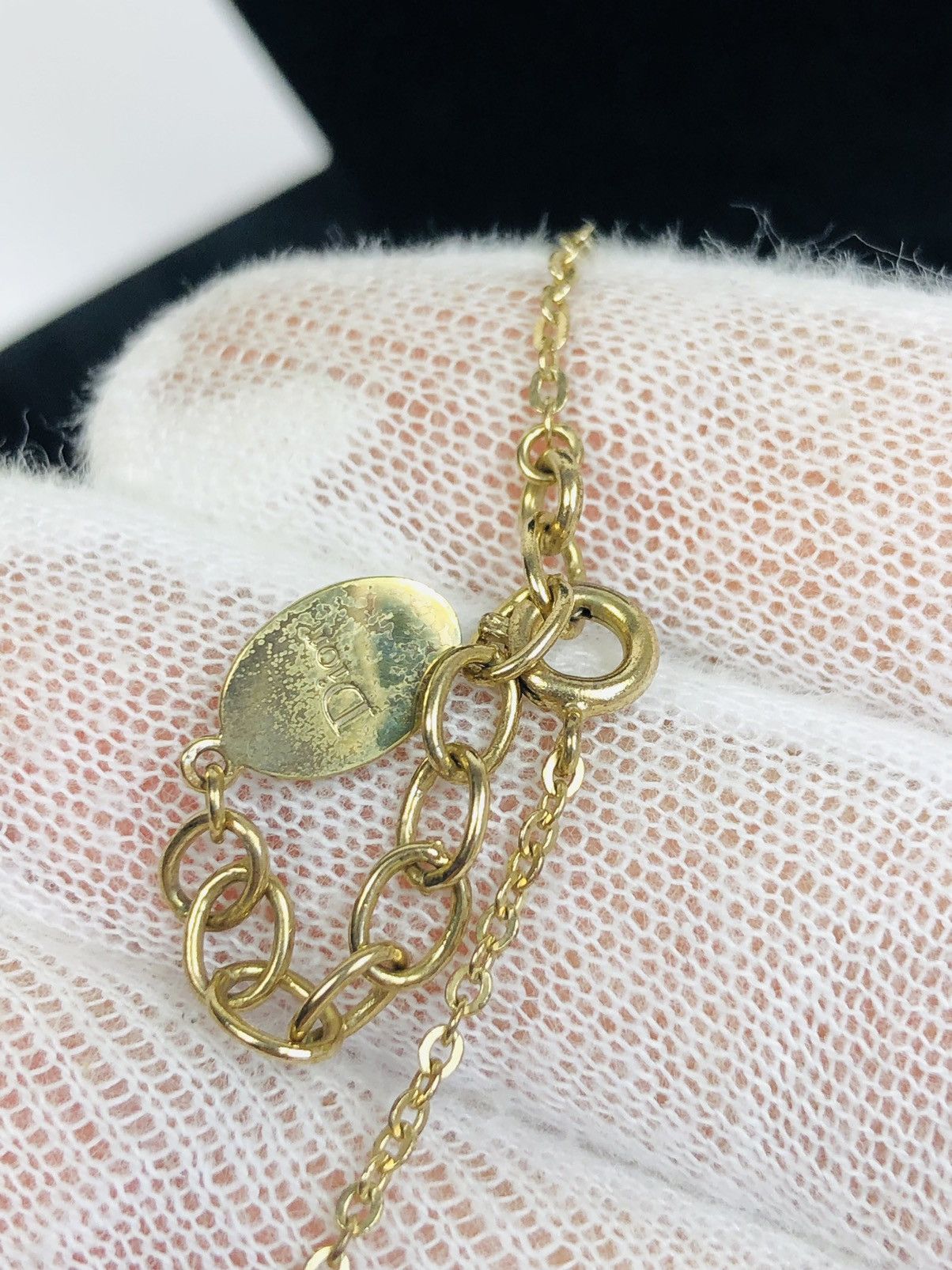 Dior Dior encrusted logo necklace Size ONE SIZE - 4 Thumbnail