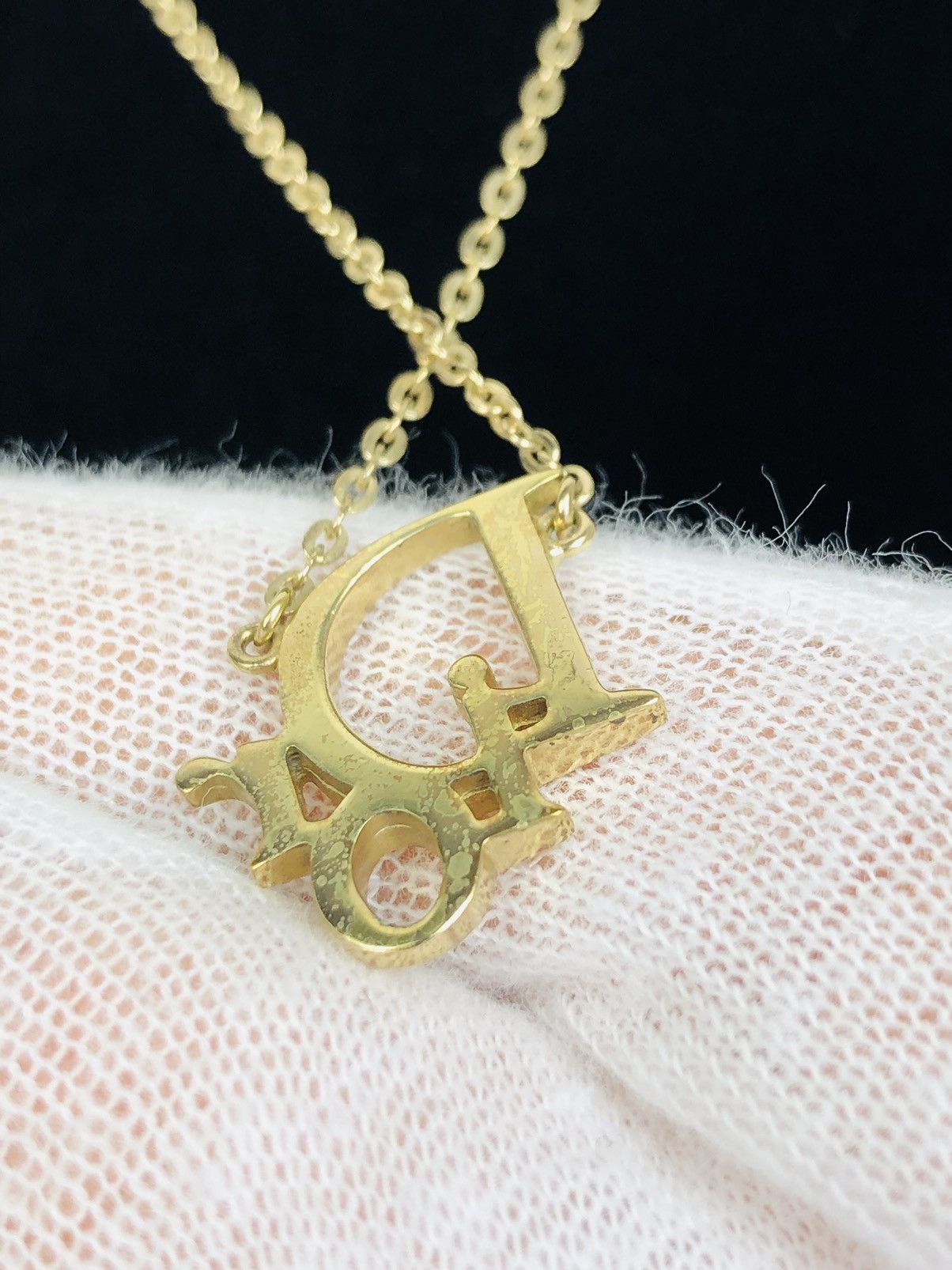 Dior Dior encrusted logo necklace Size ONE SIZE - 3 Thumbnail