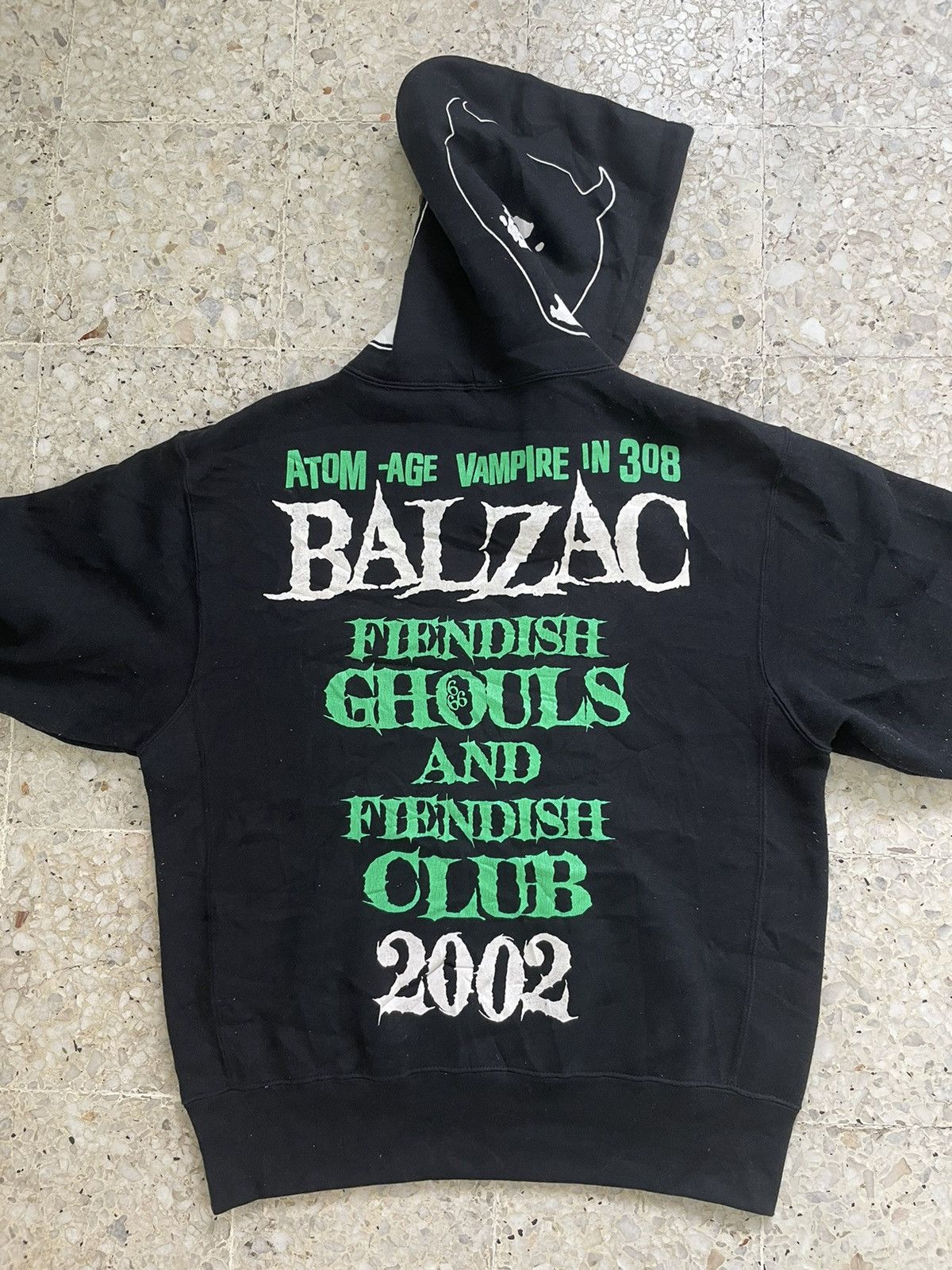 image of Band Tees x Vintage VTG 2002 Balzac in Black, Men's (Size Medium)