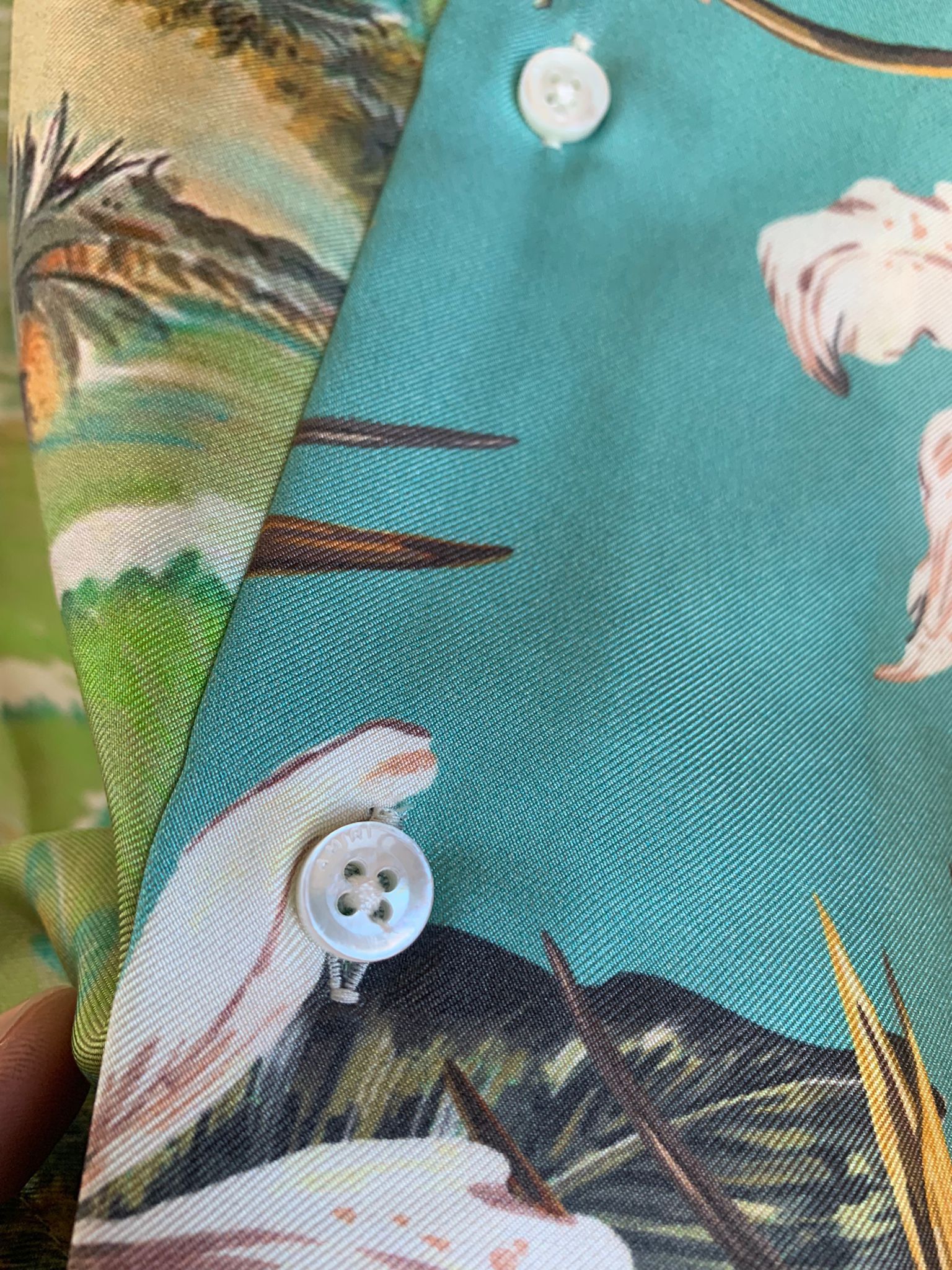 Amiri Hawaiian Patchwork Shirt Size US S / EU 44-46 / 1 - 8 Thumbnail