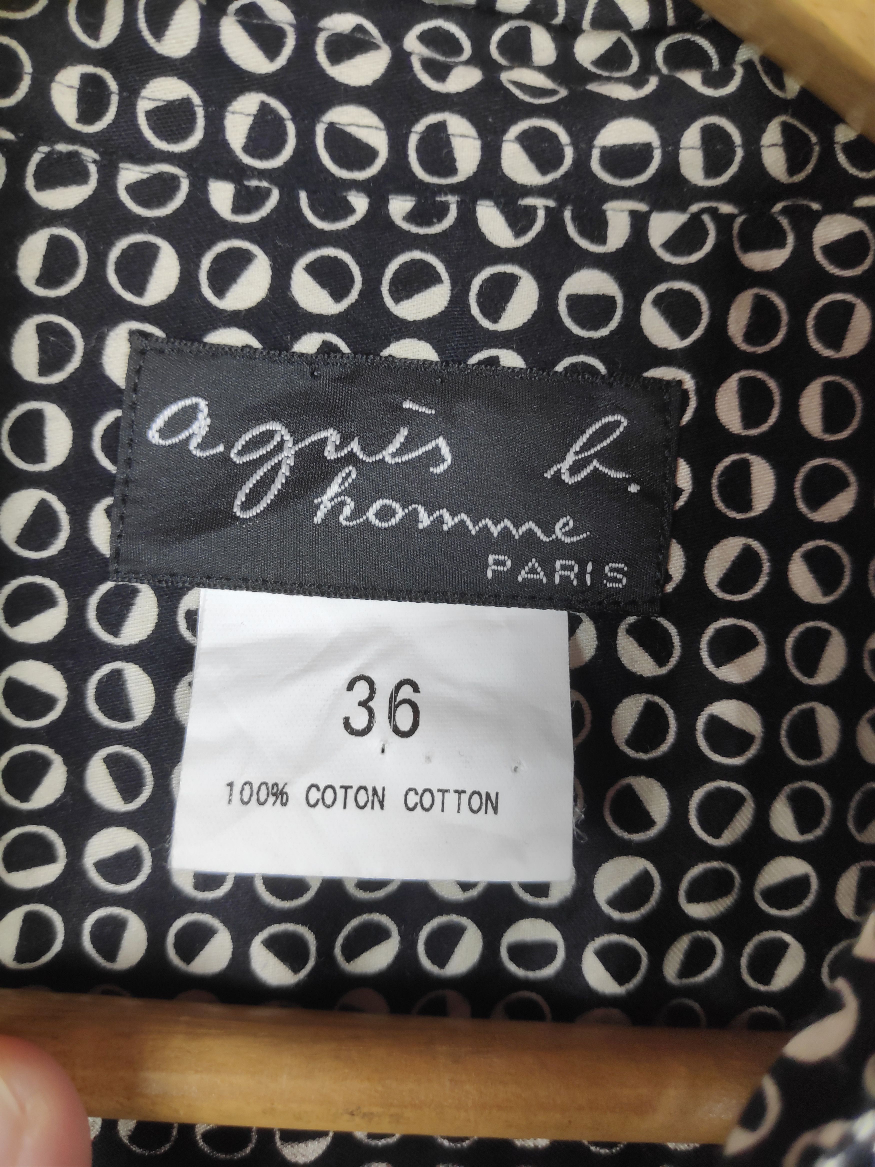 agnes b. 🔥Best Offer🔥 Vintage Agnes B Homme Paris Printed Shirt Size US S / EU 44-46 / 1 - 7 Thumbnail