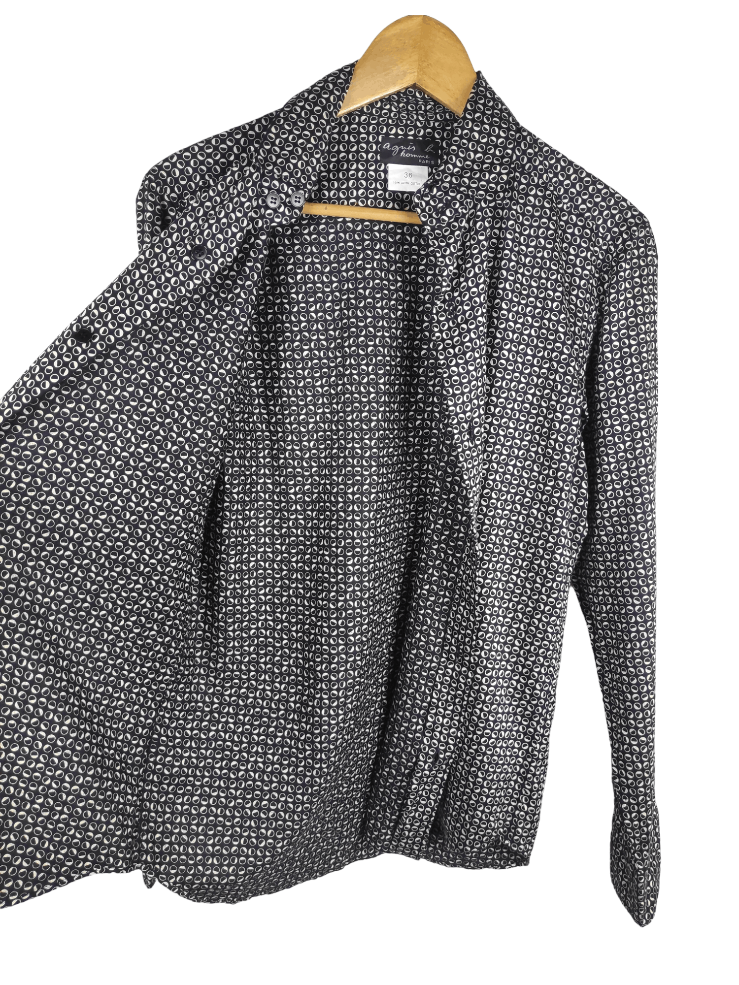 agnes b. 🔥Best Offer🔥 Vintage Agnes B Homme Paris Printed Shirt Size US S / EU 44-46 / 1 - 4 Thumbnail