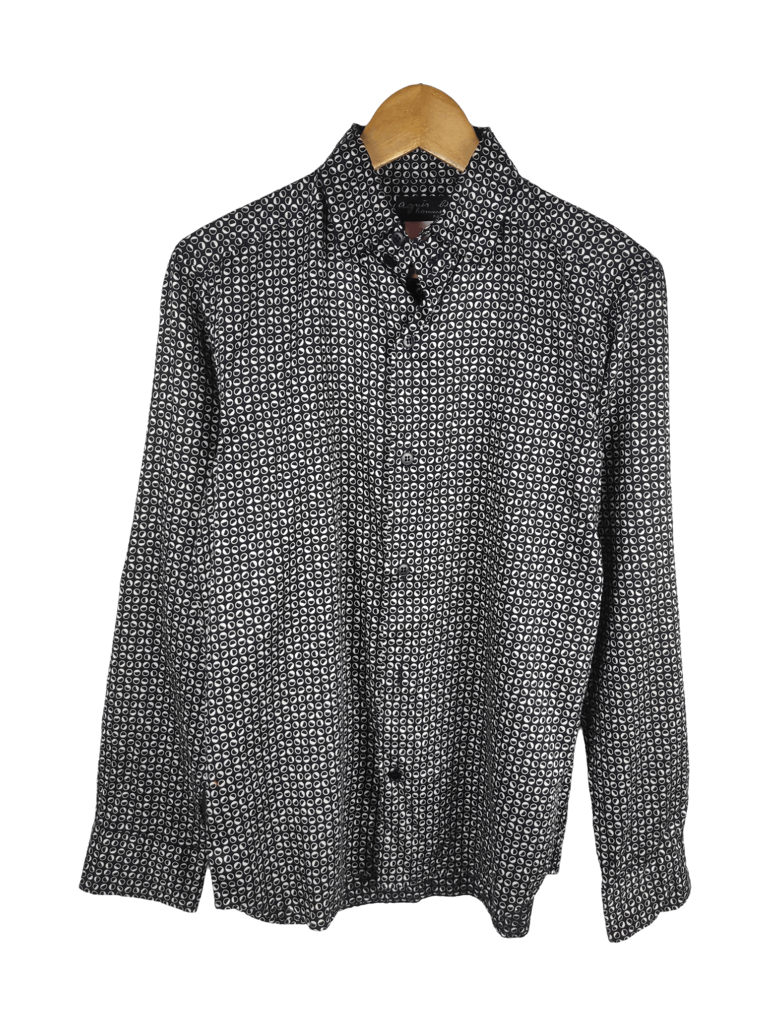 agnes b. 🔥Best Offer🔥 Vintage Agnes B Homme Paris Printed Shirt Size US S / EU 44-46 / 1 - 1 Thumbnail