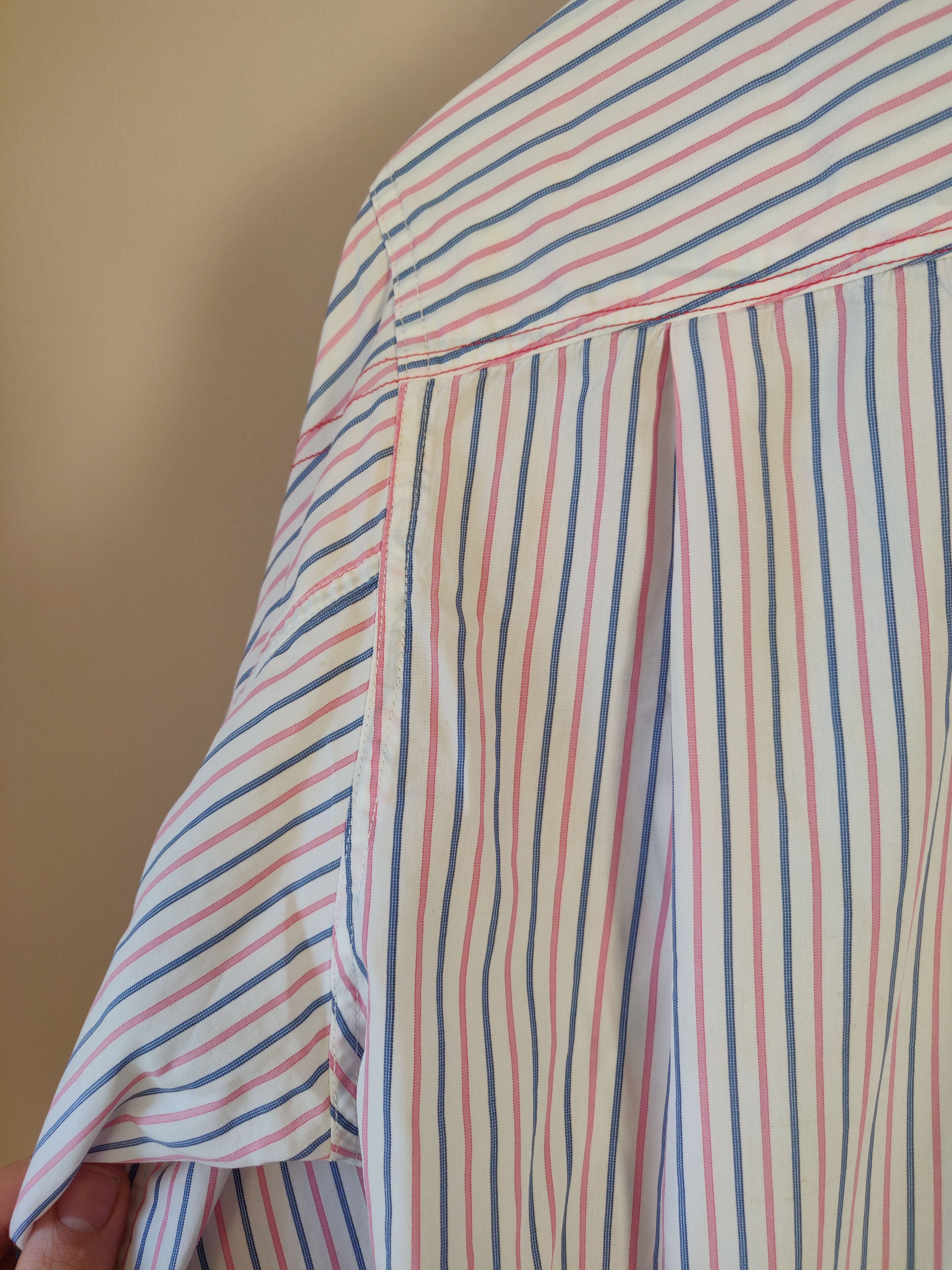 Comme des Garcons Upside Down Pocket Striped Button Up Size US M / EU 48-50 / 2 - 9 Thumbnail
