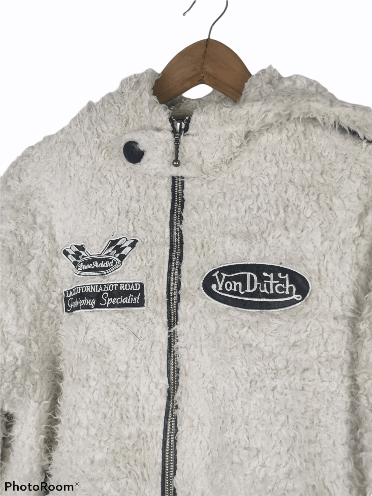 Vintage Von Dutch Fleece Hoodie Sweatshirt Size US M / EU 48-50 / 2 - 2 Thumbnail