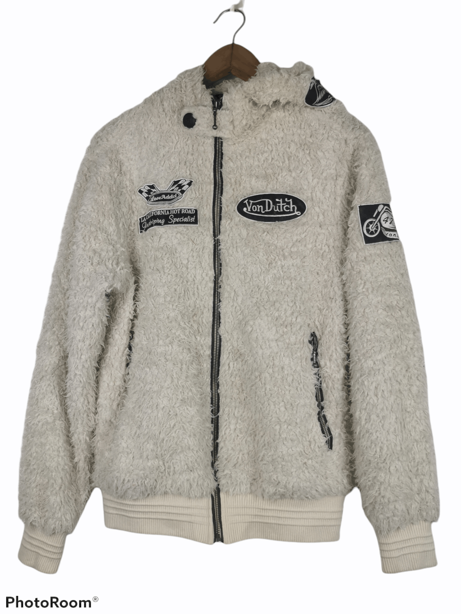 Vintage Von Dutch Fleece Hoodie Sweatshirt Size US M / EU 48-50 / 2 - 1 Thumbnail