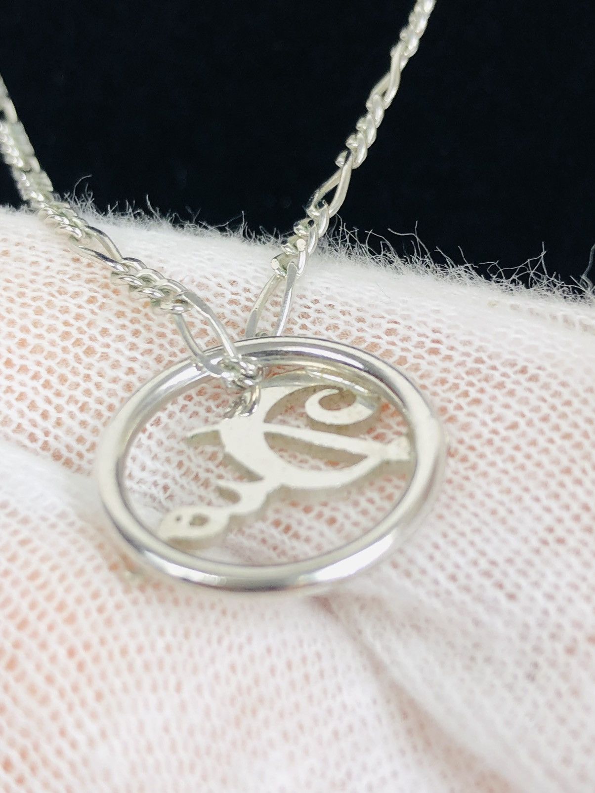 Dior cursive logo necklace