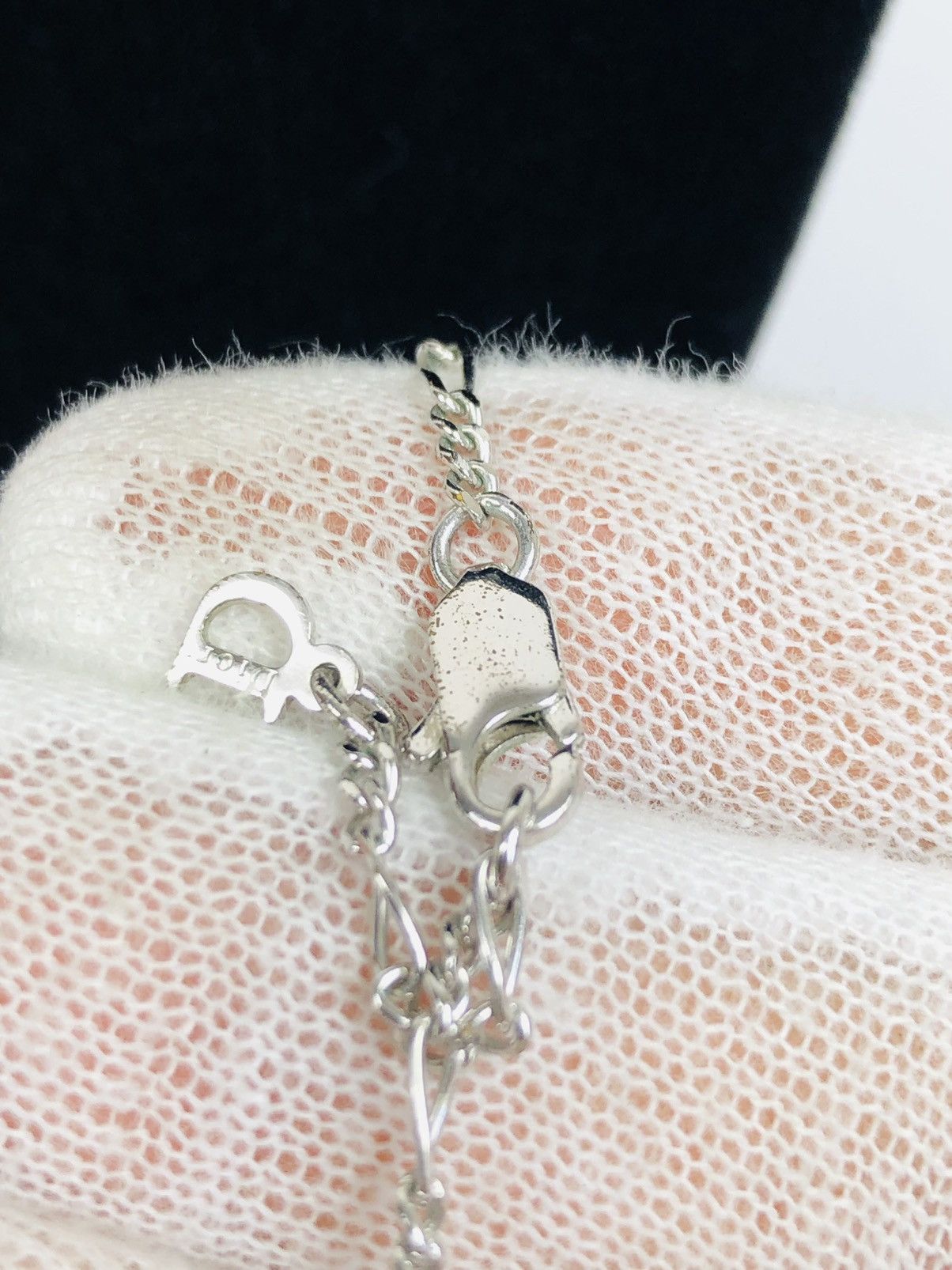 Dior cursive logo necklace