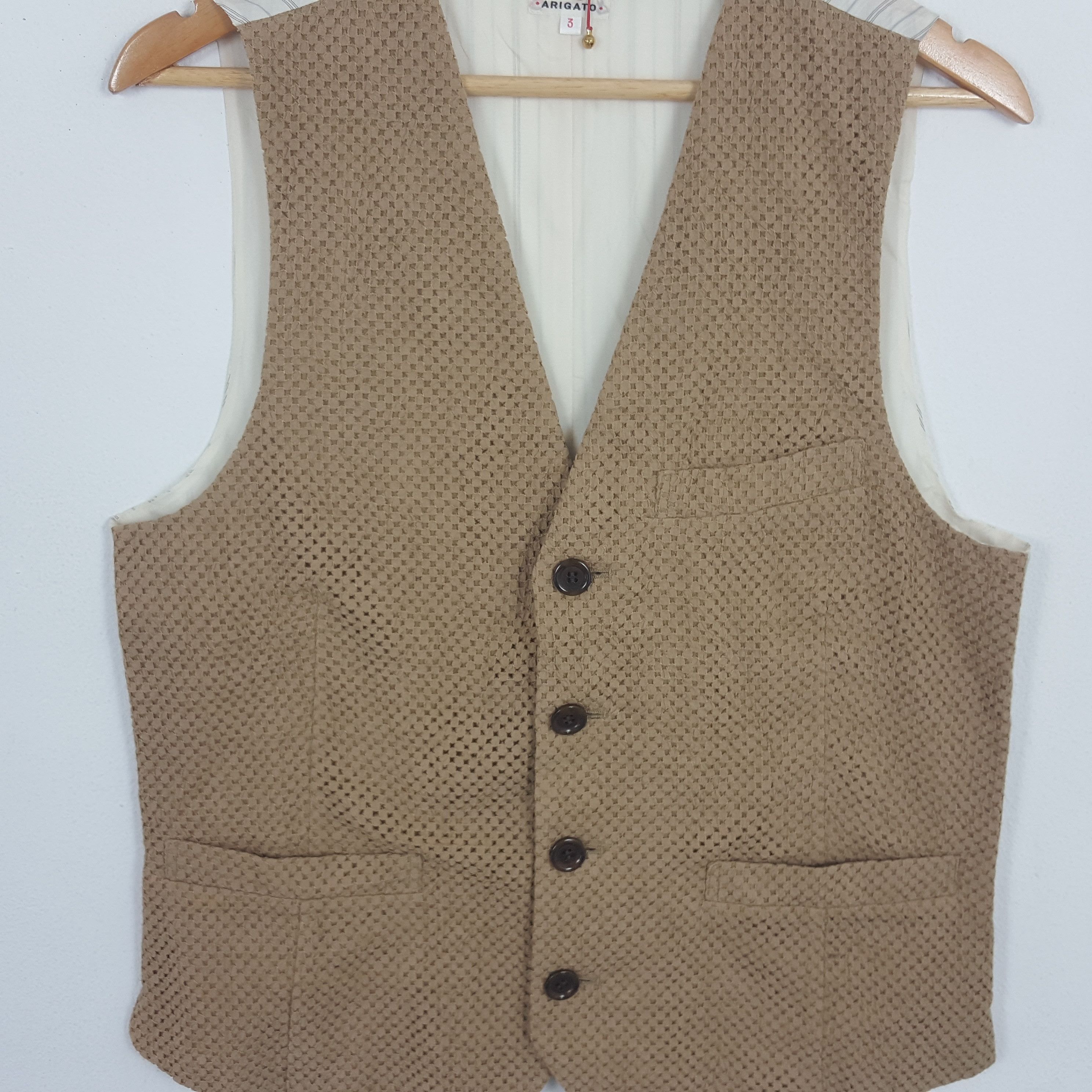 Japanese Brand × Pure Blue Japan × Vintage Vintage PURE BLUE JAPAN Nice Design Vests Size US M / EU 48-50 / 2 - 2 Thumbnail