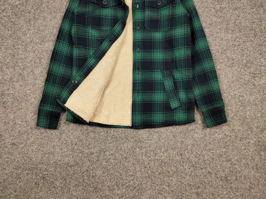 Flannel Vintage NWT Sherpa Lined Check Overshirt Flannel Travis Size US S / EU 44-46 / 1 - 7 Thumbnail