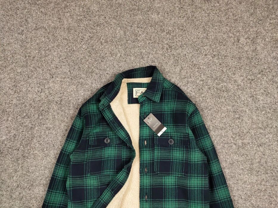 Flannel Vintage NWT Sherpa Lined Check Overshirt Flannel Travis Size US S / EU 44-46 / 1 - 6 Thumbnail