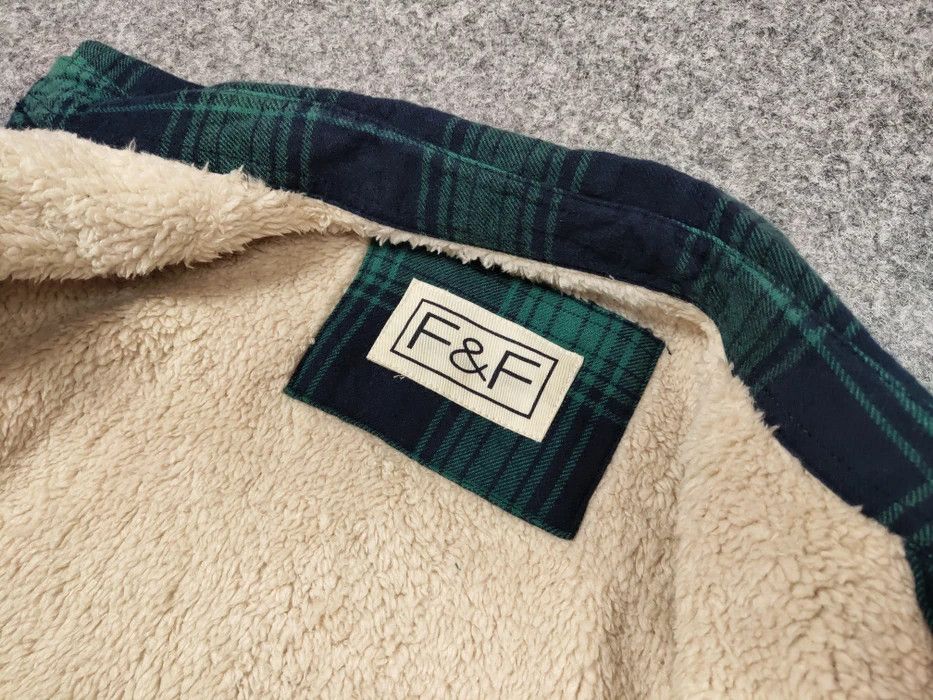 Flannel Vintage NWT Sherpa Lined Check Overshirt Flannel Travis Size US S / EU 44-46 / 1 - 9 Thumbnail