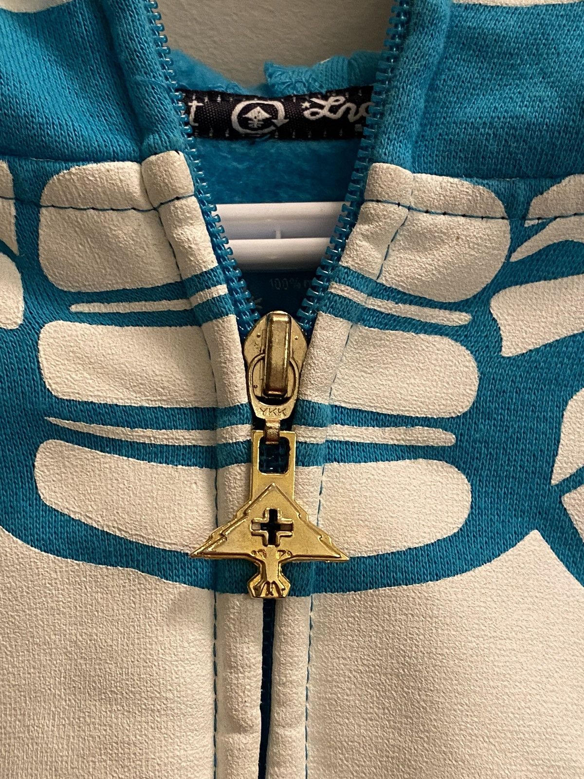 LRG × Vintage LRG Dead Serious Skeleton Hoodie YE Worn Size US XXL / EU 58 / 5 - 4 Thumbnail