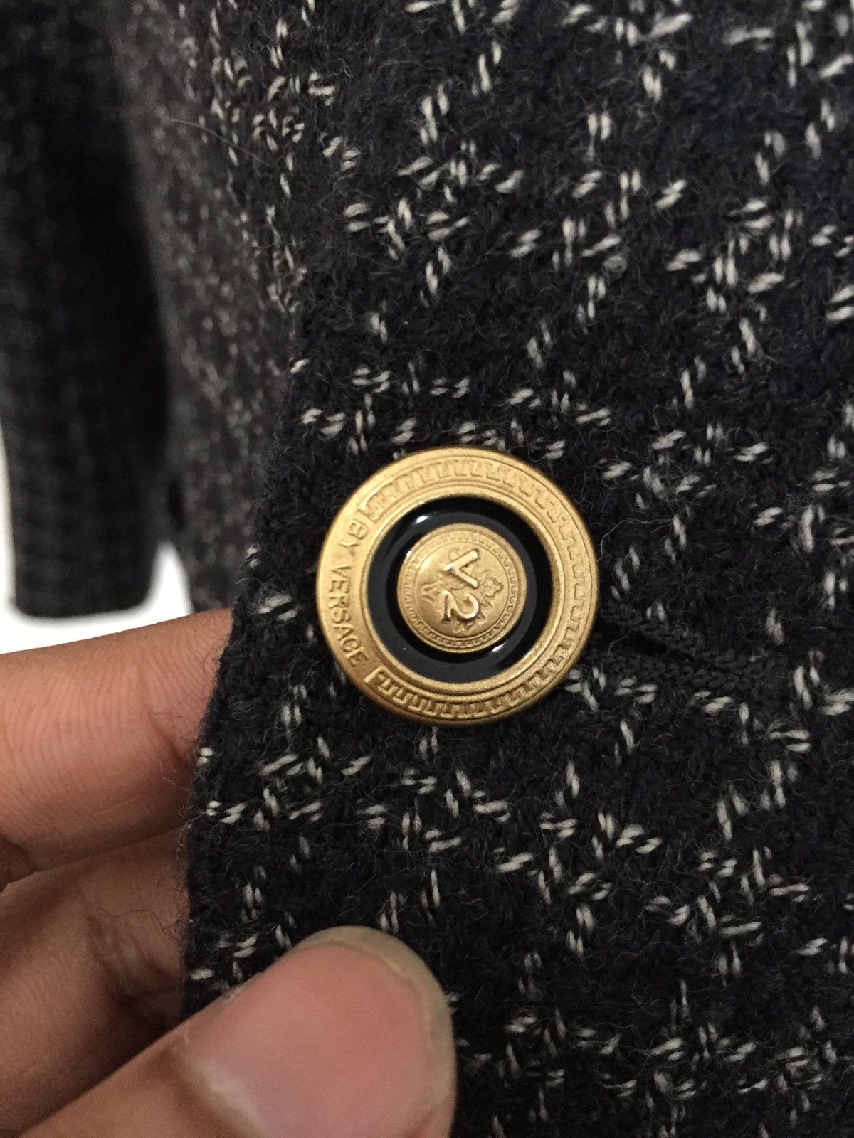 Versace Classic V2 Versace Check Single Button Blazer/Coat Size US M / EU 48-50 / 2 - 3 Thumbnail