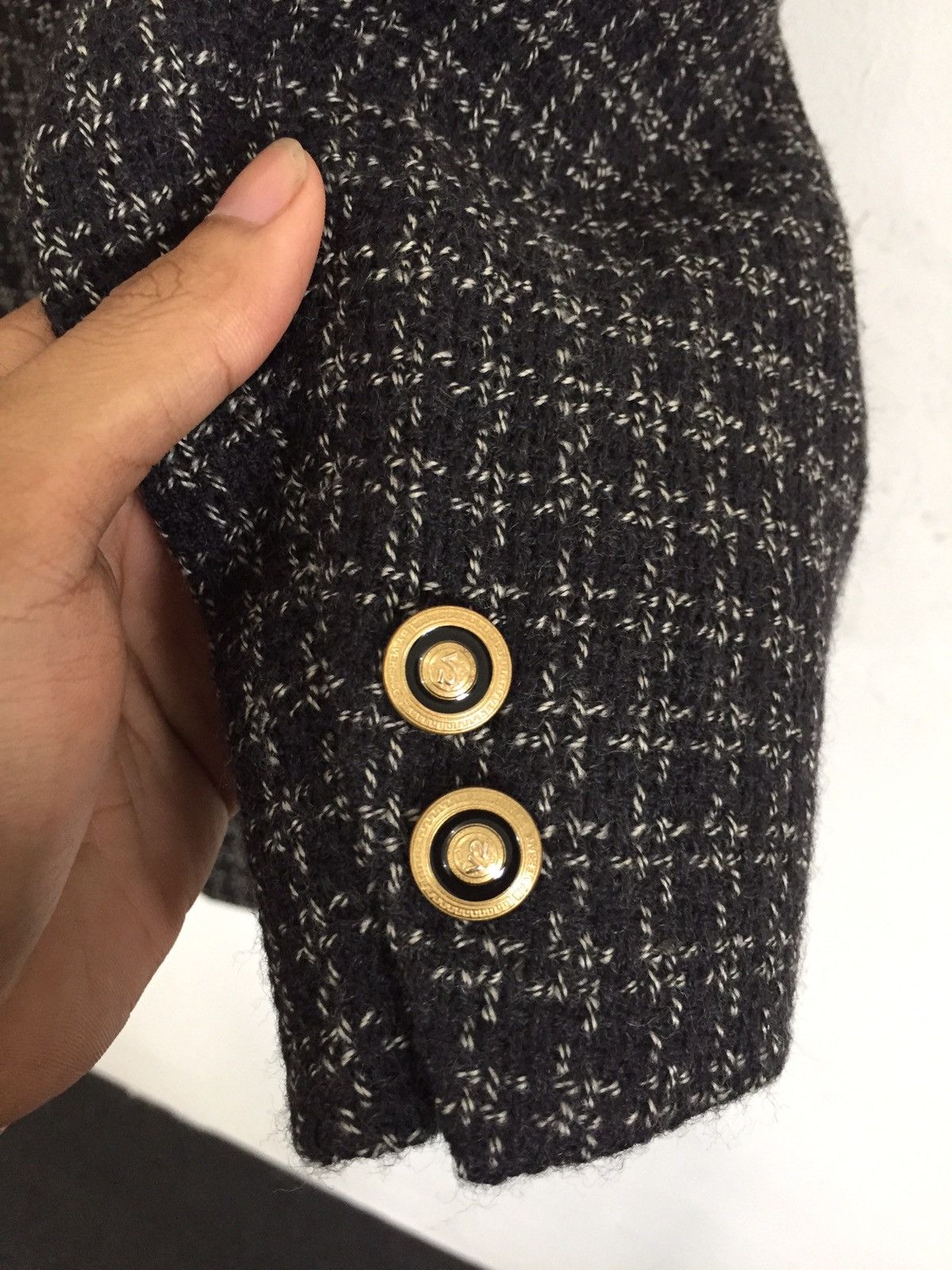 Versace Classic V2 Versace Check Single Button Blazer/Coat Size US M / EU 48-50 / 2 - 4 Thumbnail