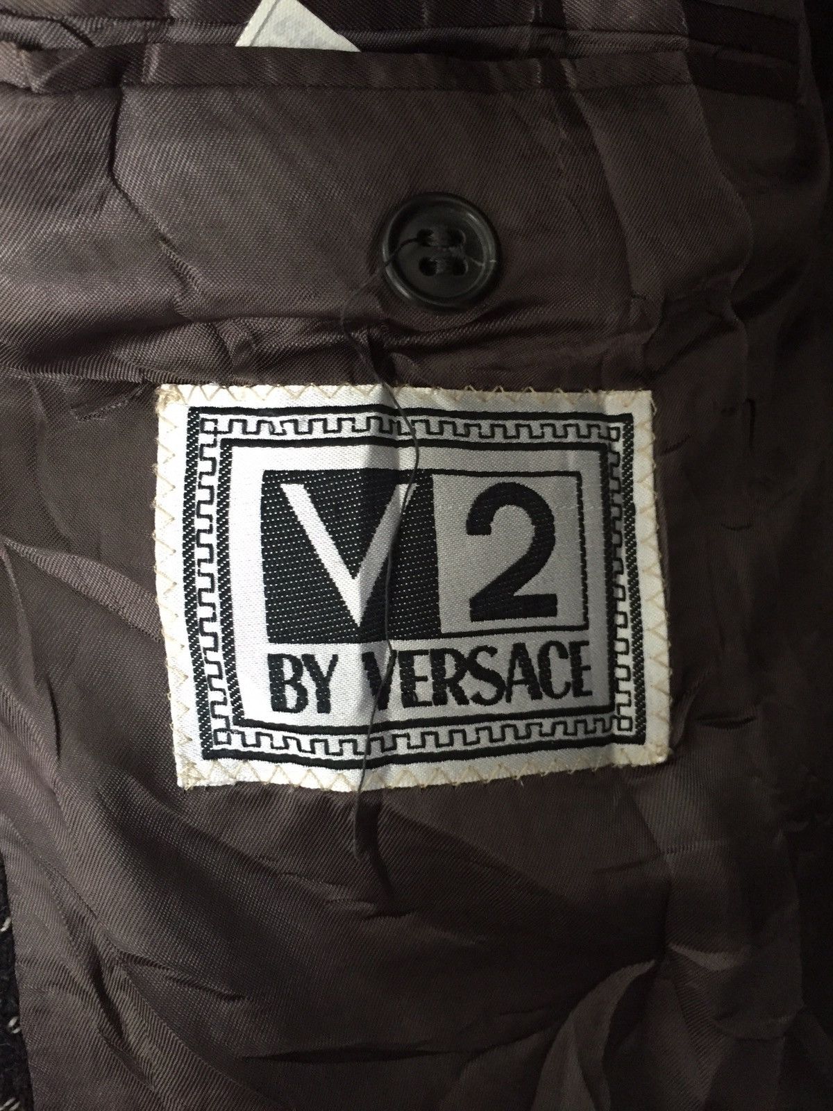 Versace Classic V2 Versace Check Single Button Blazer/Coat Size US M / EU 48-50 / 2 - 5 Thumbnail