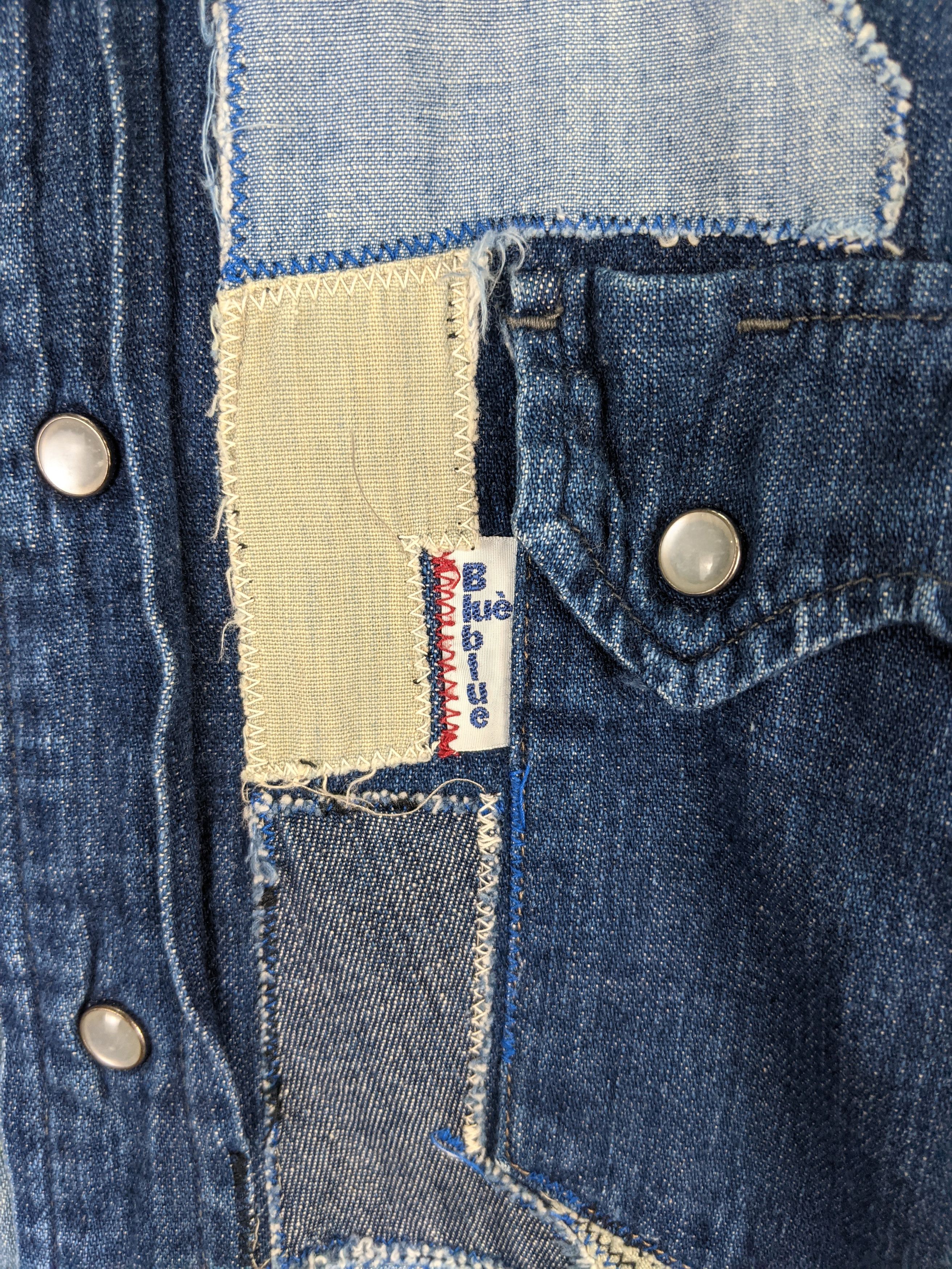 Blue Blue Japan Blue Blue Japan Patchwork Indigo Denim western workwear Size US M / EU 48-50 / 2 - 2 Thumbnail