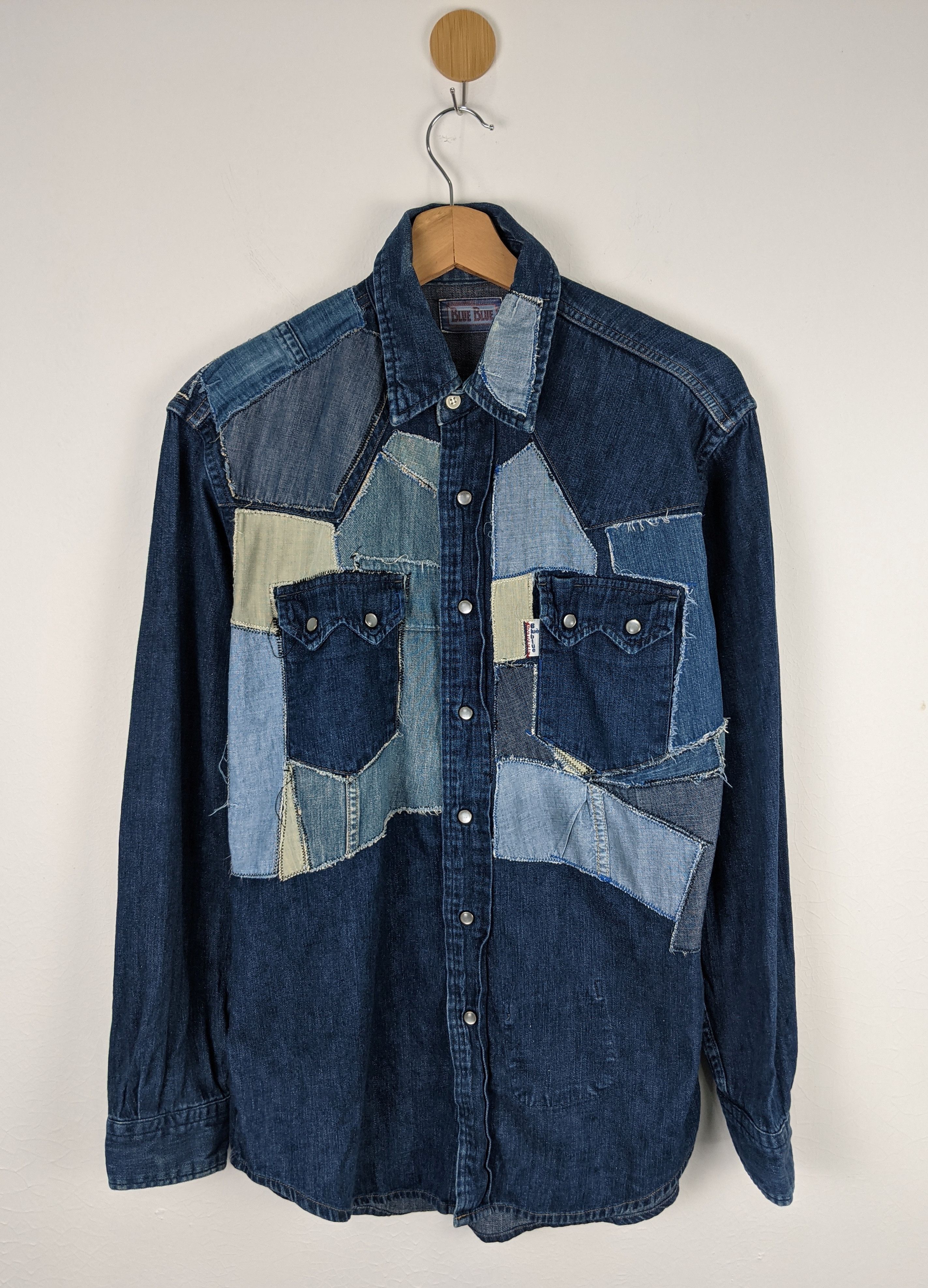 Blue Blue Japan Blue Blue Japan Patchwork Indigo Denim western workwear Size US M / EU 48-50 / 2 - 1 Thumbnail