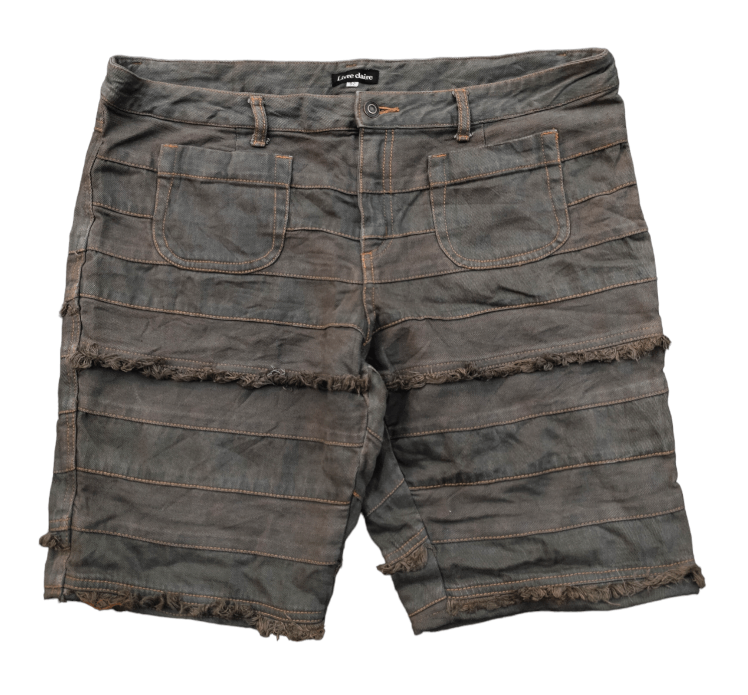 image of Beauty Beast x Hysteric Glamour Livre Claire Hagi Denim Short Pants in Moss Green, Men's (Size 36)