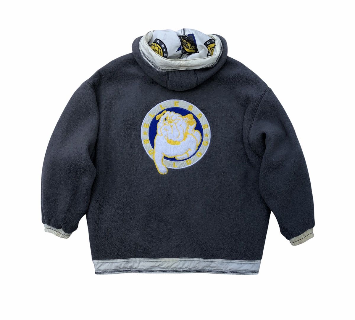 Ellesse Vintage Ellesse Bulldog Fleece Reversible Half-Zip Hooded Size US M / EU 48-50 / 2 - 14 Thumbnail