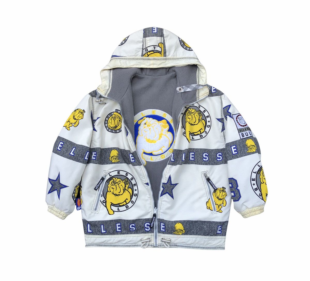 Ellesse Vintage Ellesse Bulldog Fleece Reversible Half-Zip Hooded Size US M / EU 48-50 / 2 - 13 Thumbnail