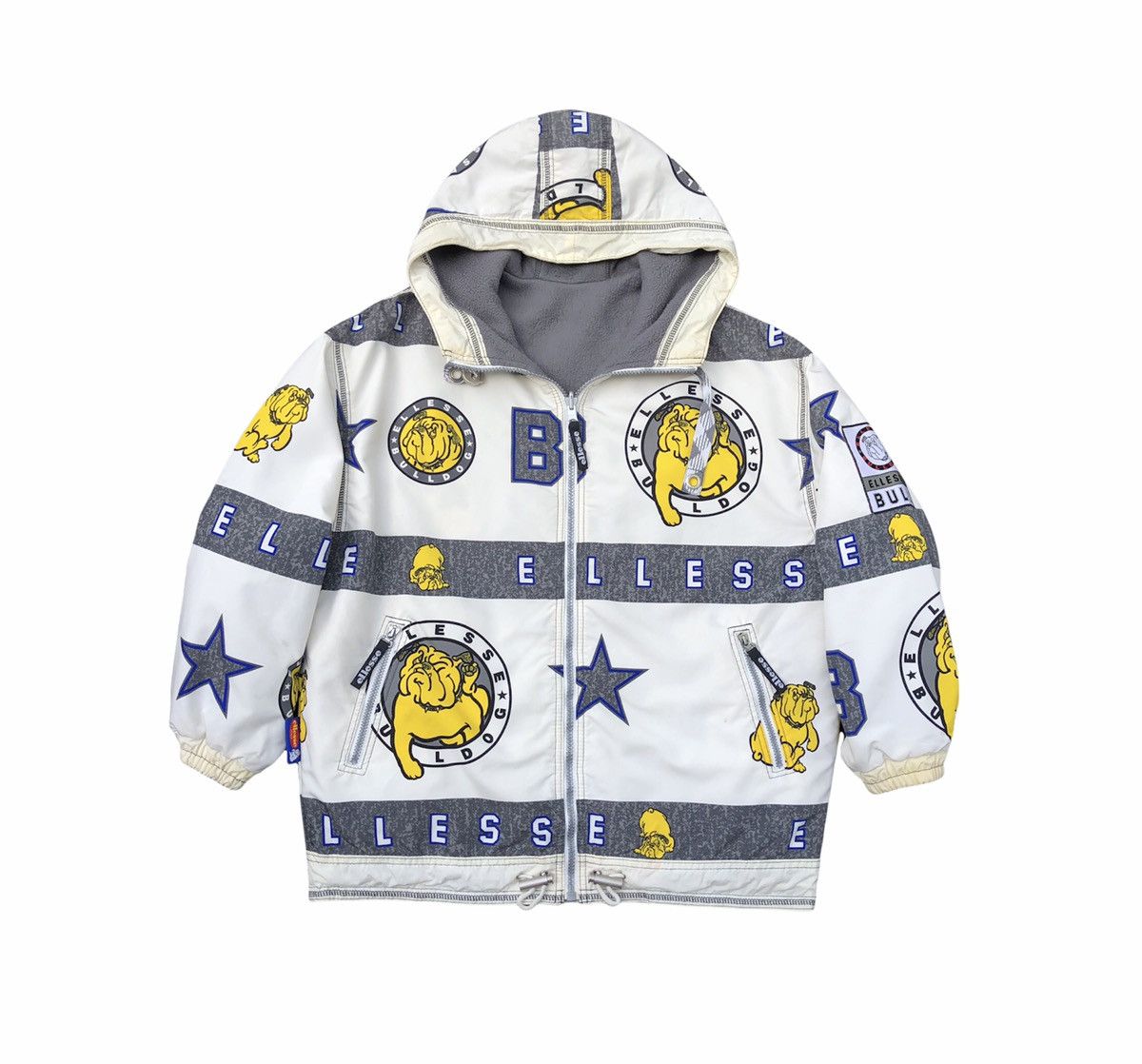 Ellesse Vintage Ellesse Bulldog Fleece Reversible Half-Zip Hooded Size US M / EU 48-50 / 2 - 3 Thumbnail