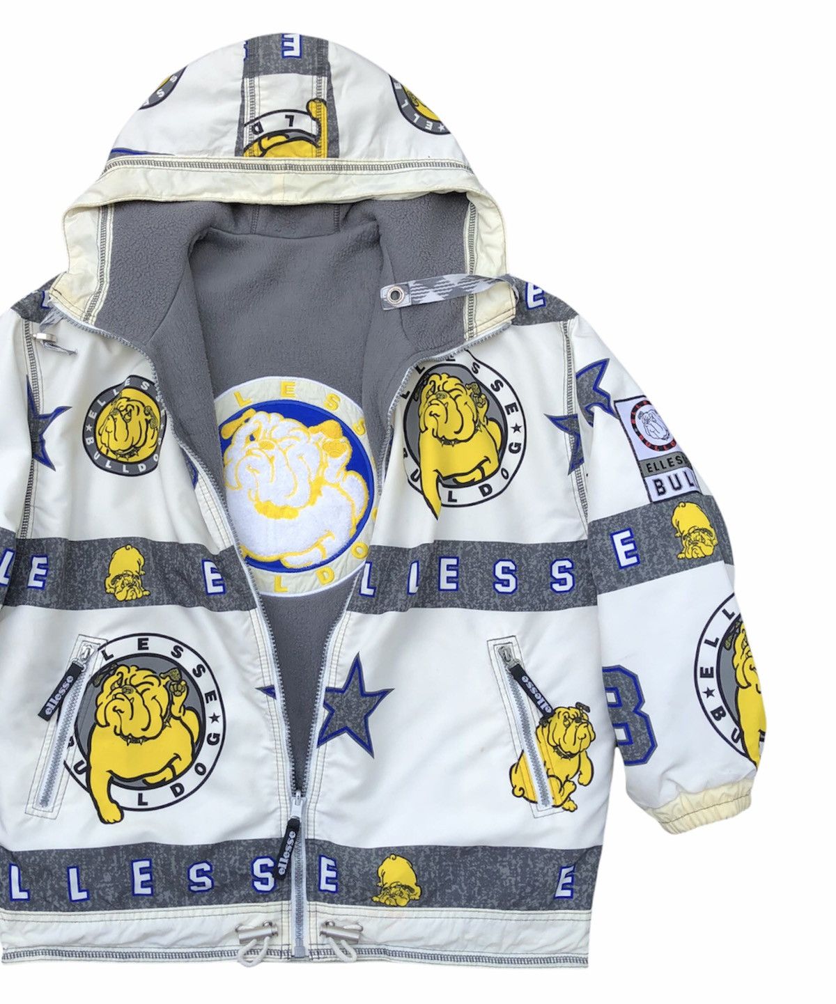 Ellesse Vintage Ellesse Bulldog Fleece Reversible Half-Zip Hooded Size US M / EU 48-50 / 2 - 4 Thumbnail