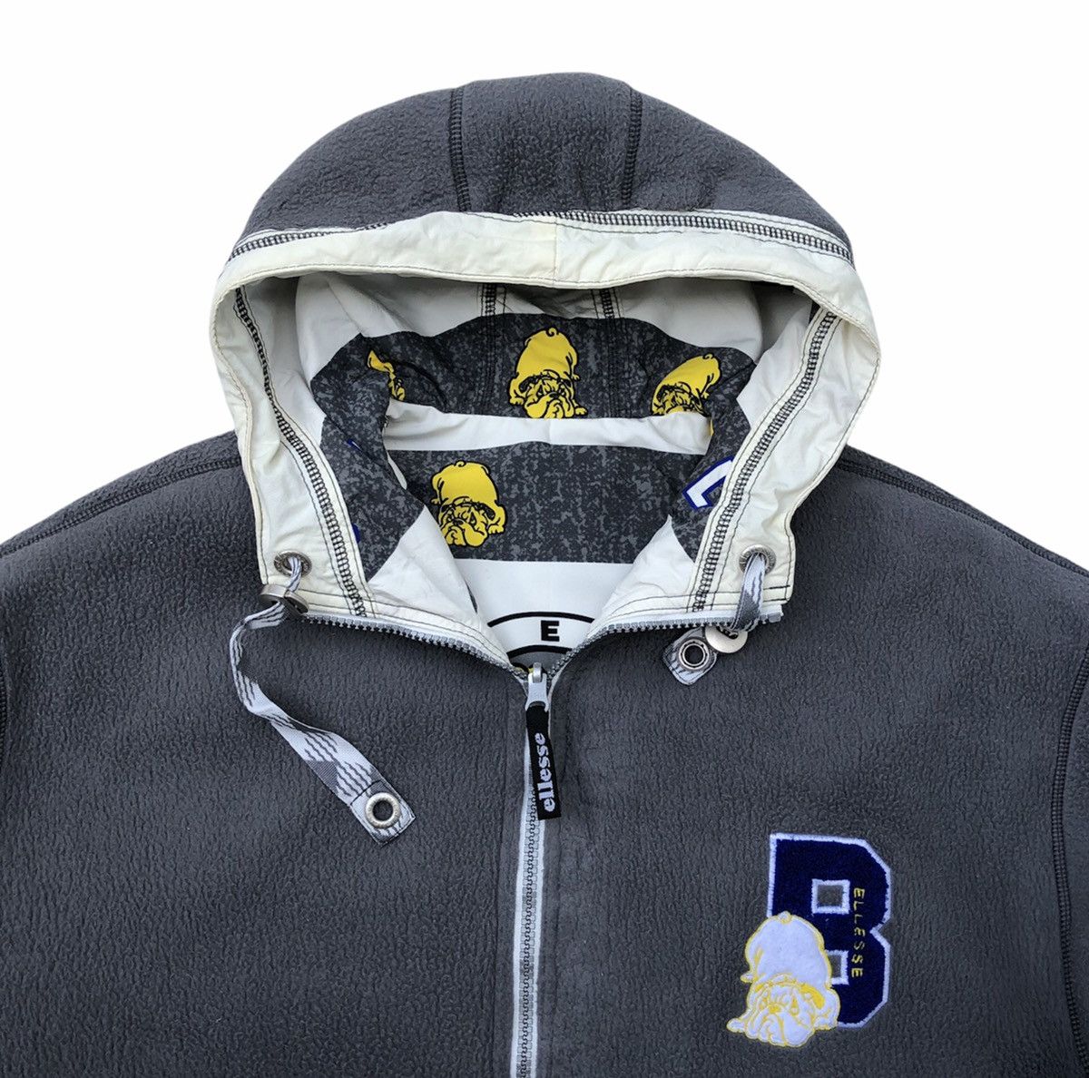 Ellesse Vintage Ellesse Bulldog Fleece Reversible Half-Zip Hooded Size US M / EU 48-50 / 2 - 15 Thumbnail