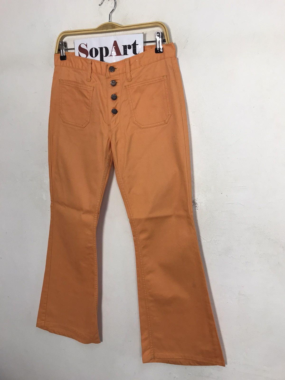 Big John × Vintage Vintage Big-John Jeans Colour Orange Bootcut Design Size US 30 / EU 46 - 4 Thumbnail